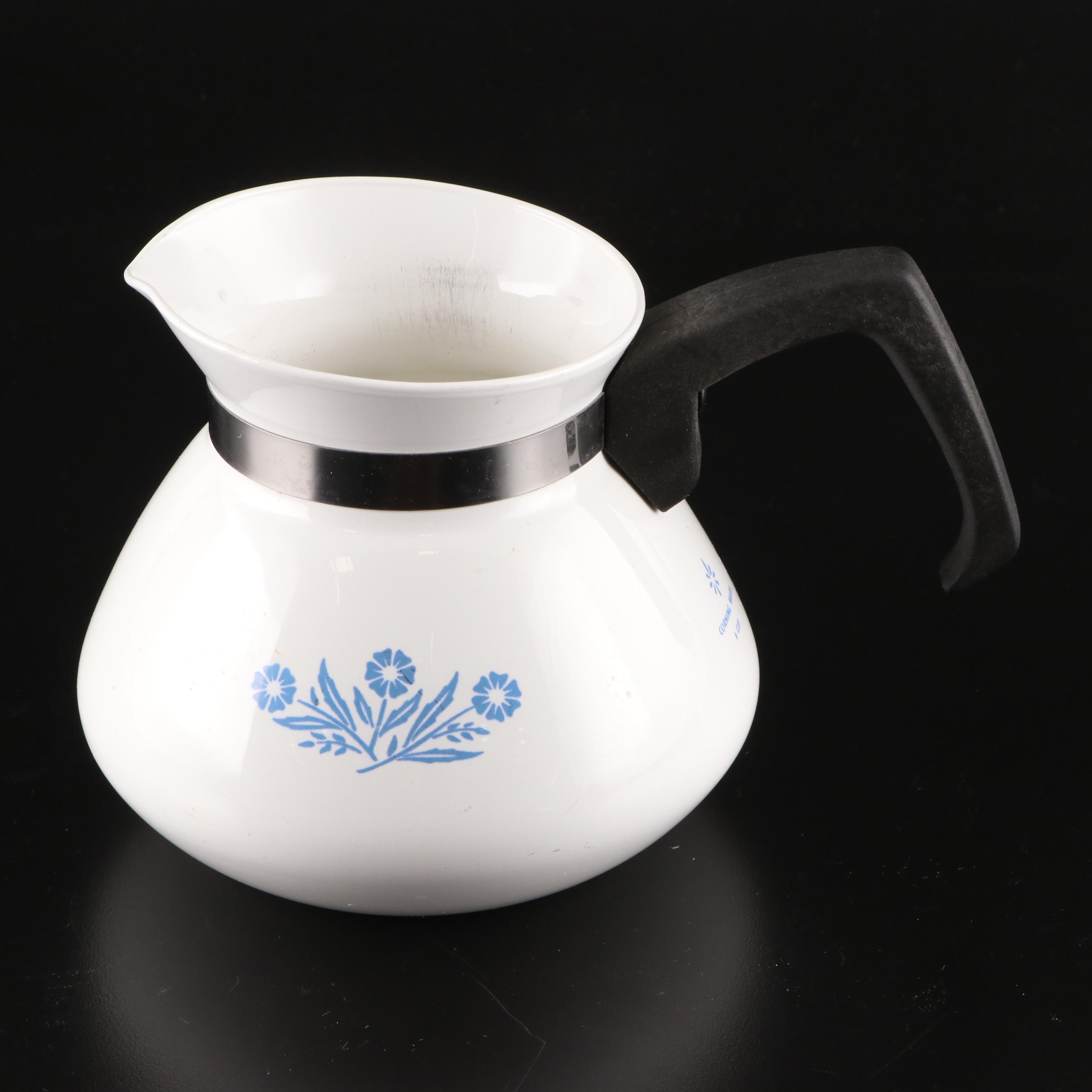 CorningWare "Cornflower Blue" Kitchenware with Glass Refrigerator Dishes