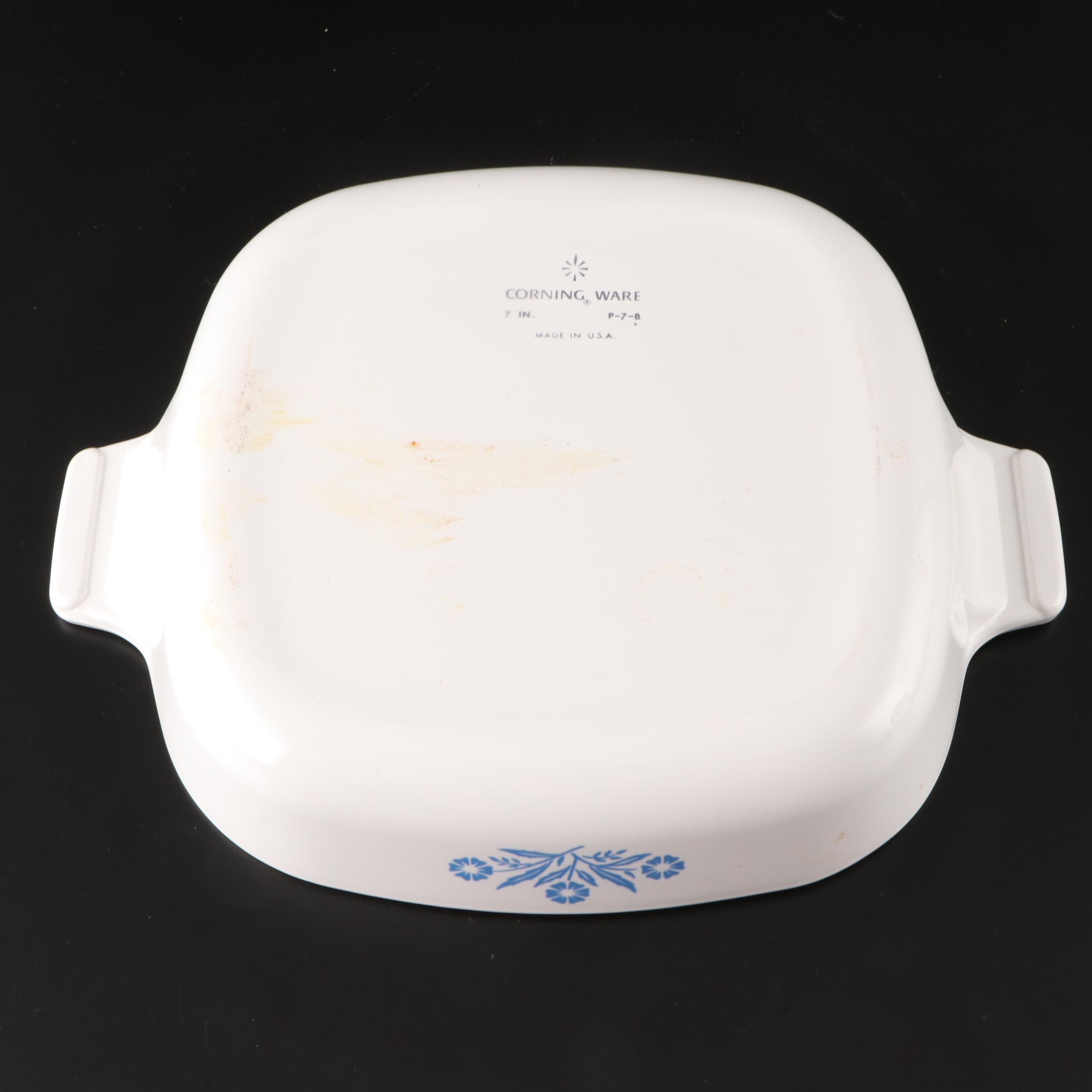 CorningWare "Cornflower Blue" Kitchenware with Glass Refrigerator Dishes