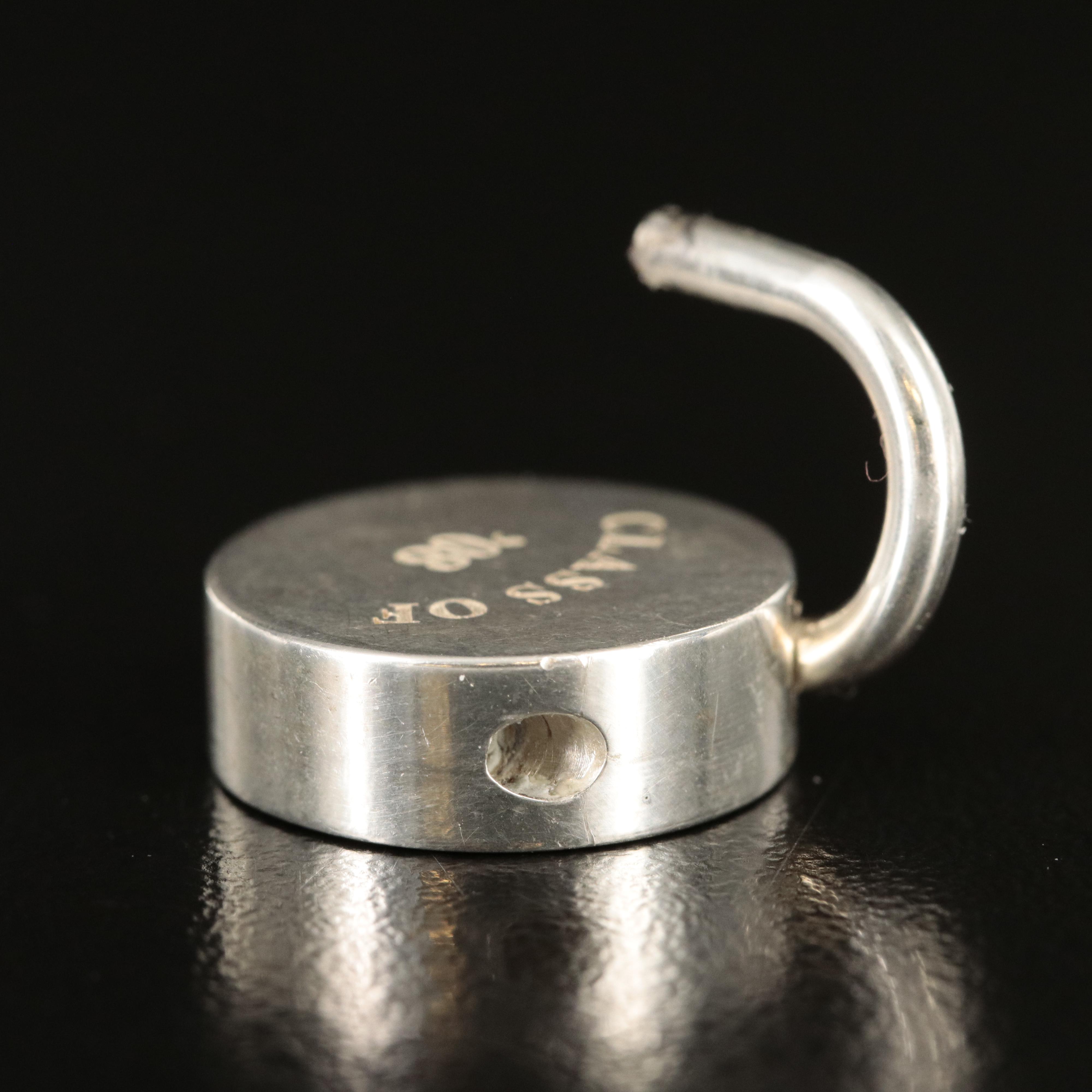 Tiffany & Co. Sterling "Class of '08" Round Lock Charm