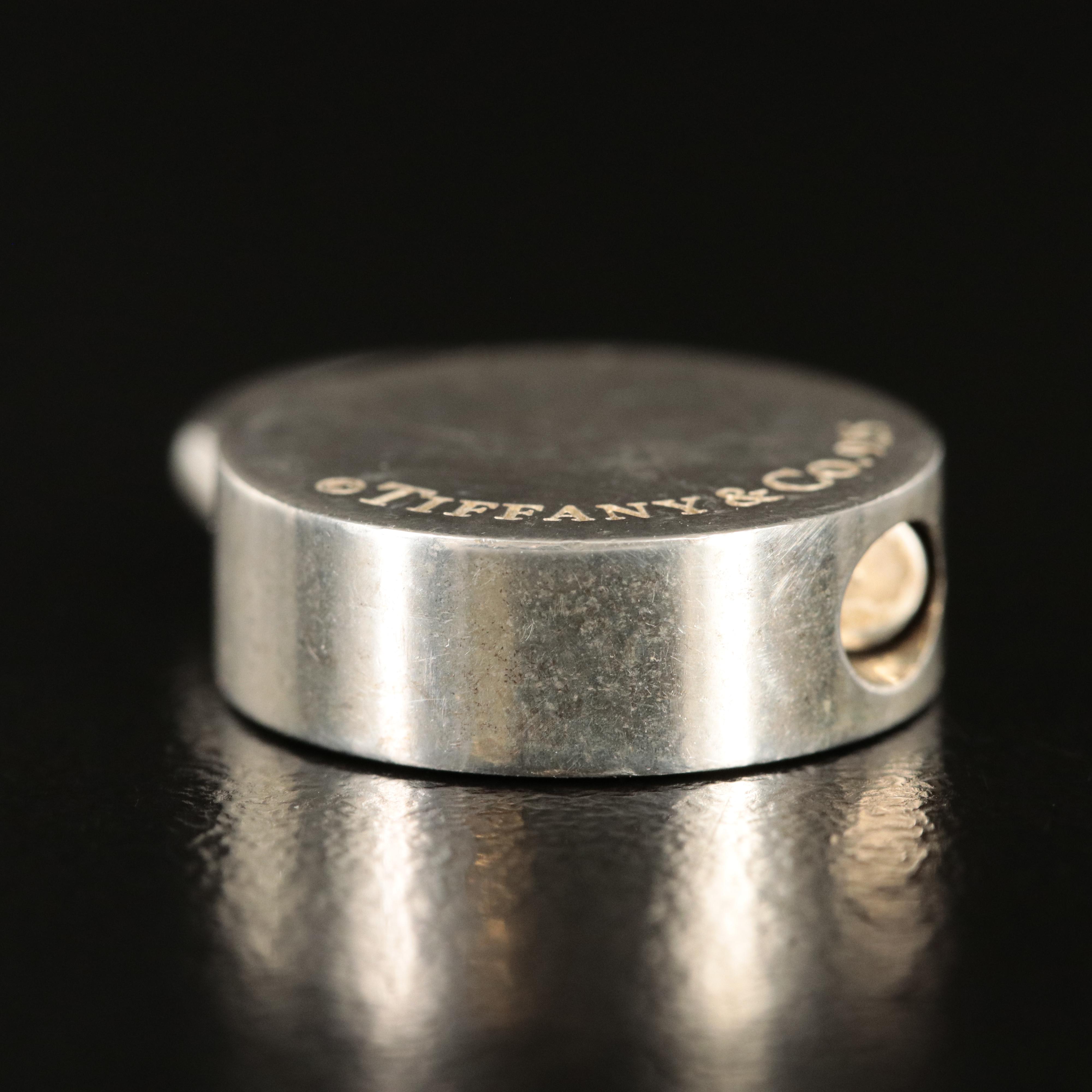 Tiffany & Co. Sterling "Class of '08" Round Lock Charm