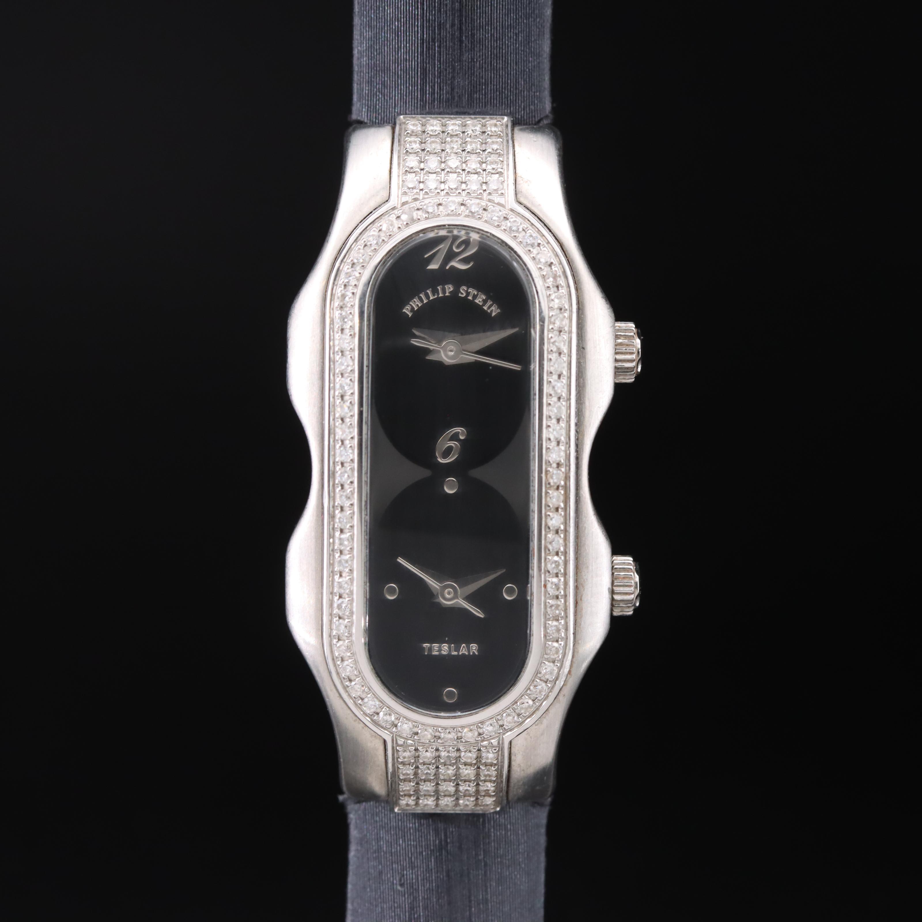 Phillip Stein Teslar Dual Time Zone Watch