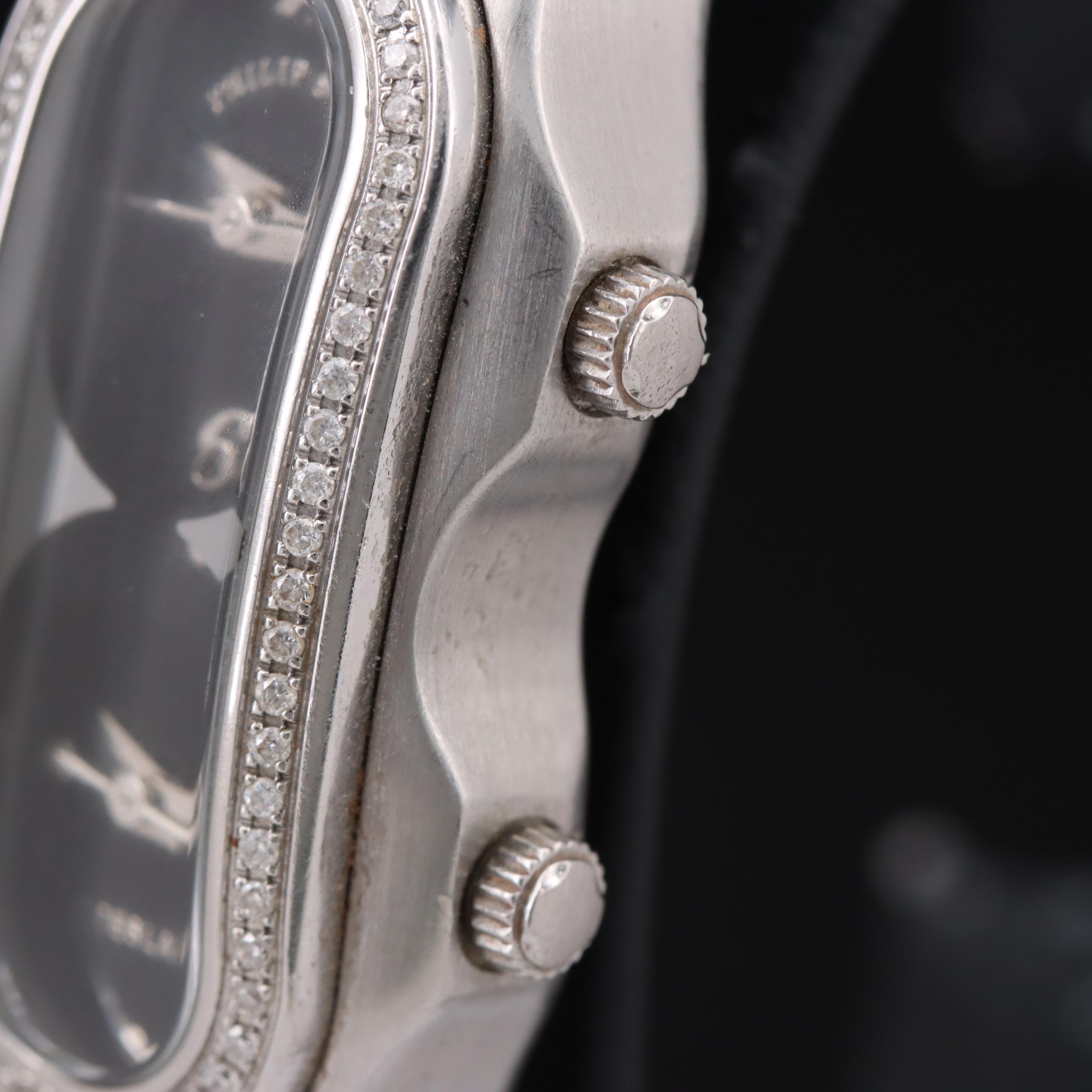 Phillip Stein Teslar Dual Time Zone Watch