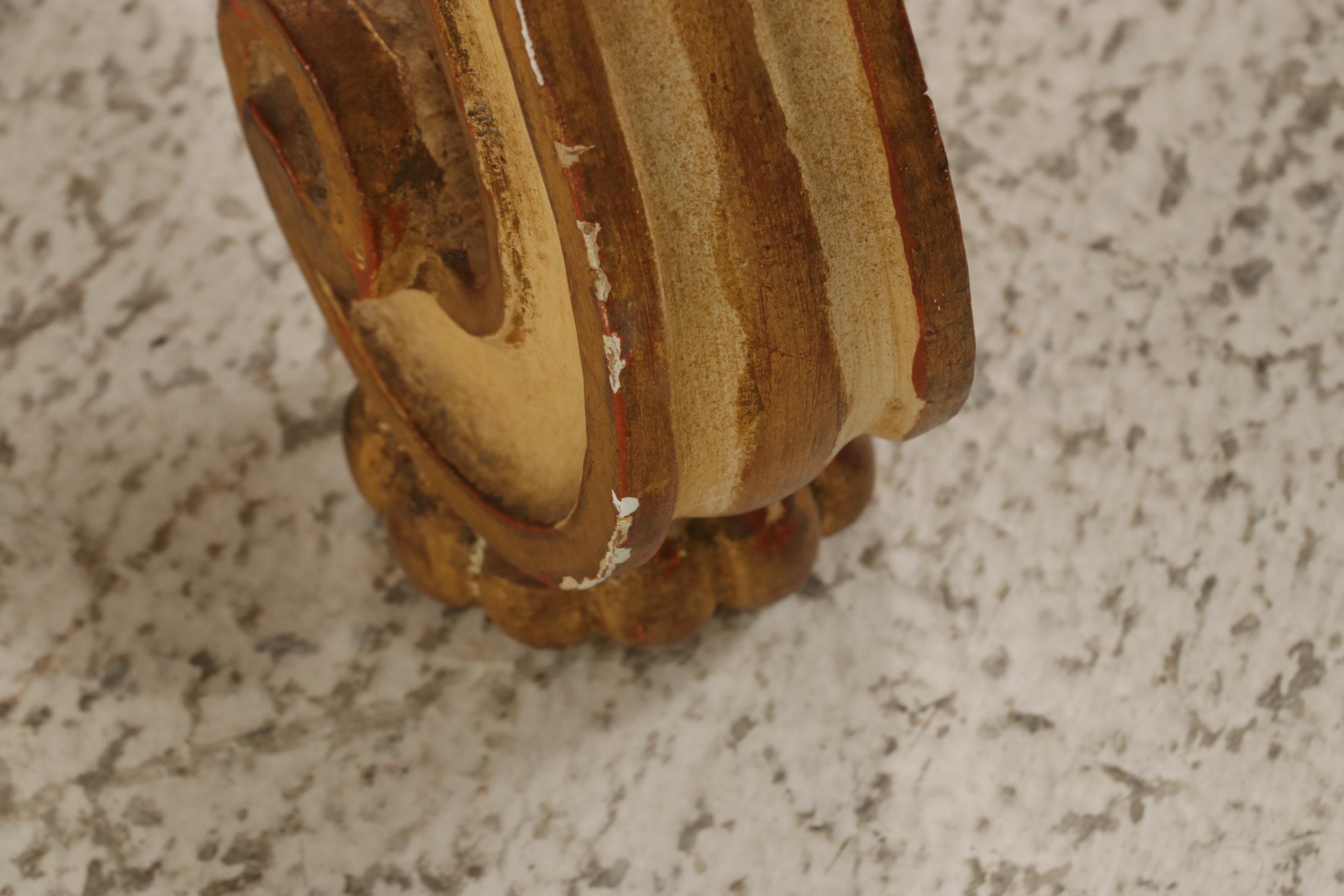 Palladio Italian Baroque Style Cream and Gold Painted Coffee Table