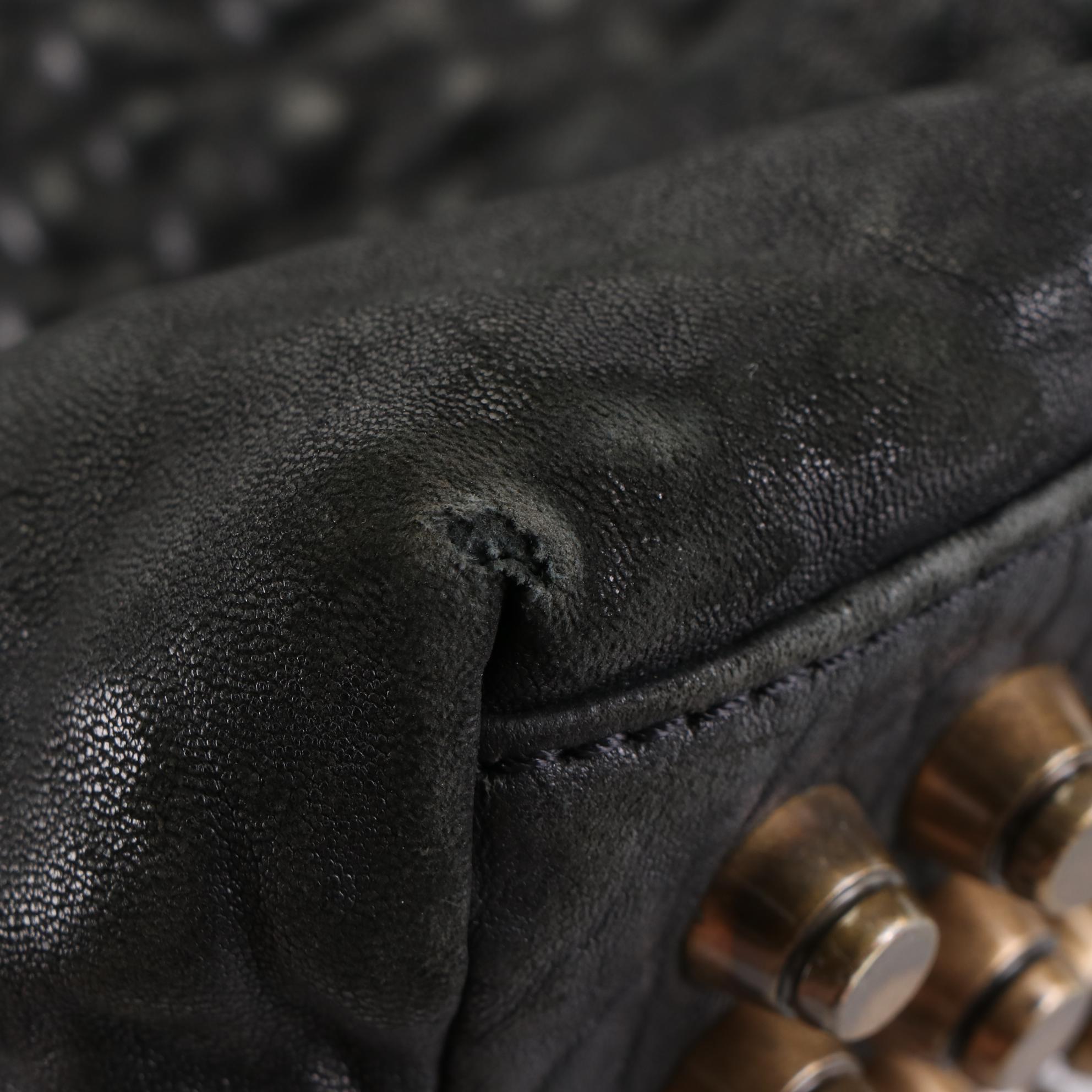 Alexander Wang Shoulder Bag in Leather with Studded Bottom