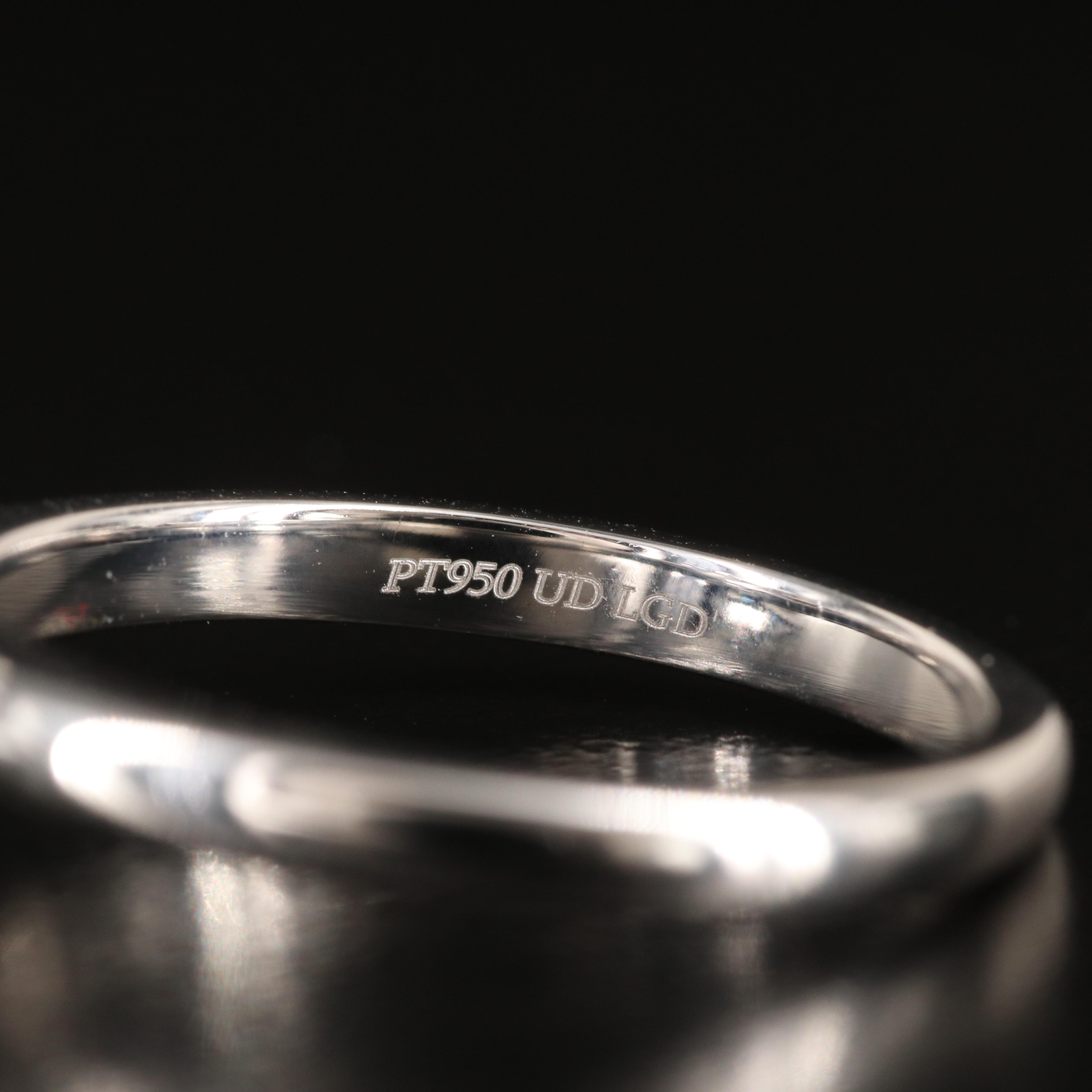 Platinum 2.90 CT Lab Grown Diamond Solitaire Ring