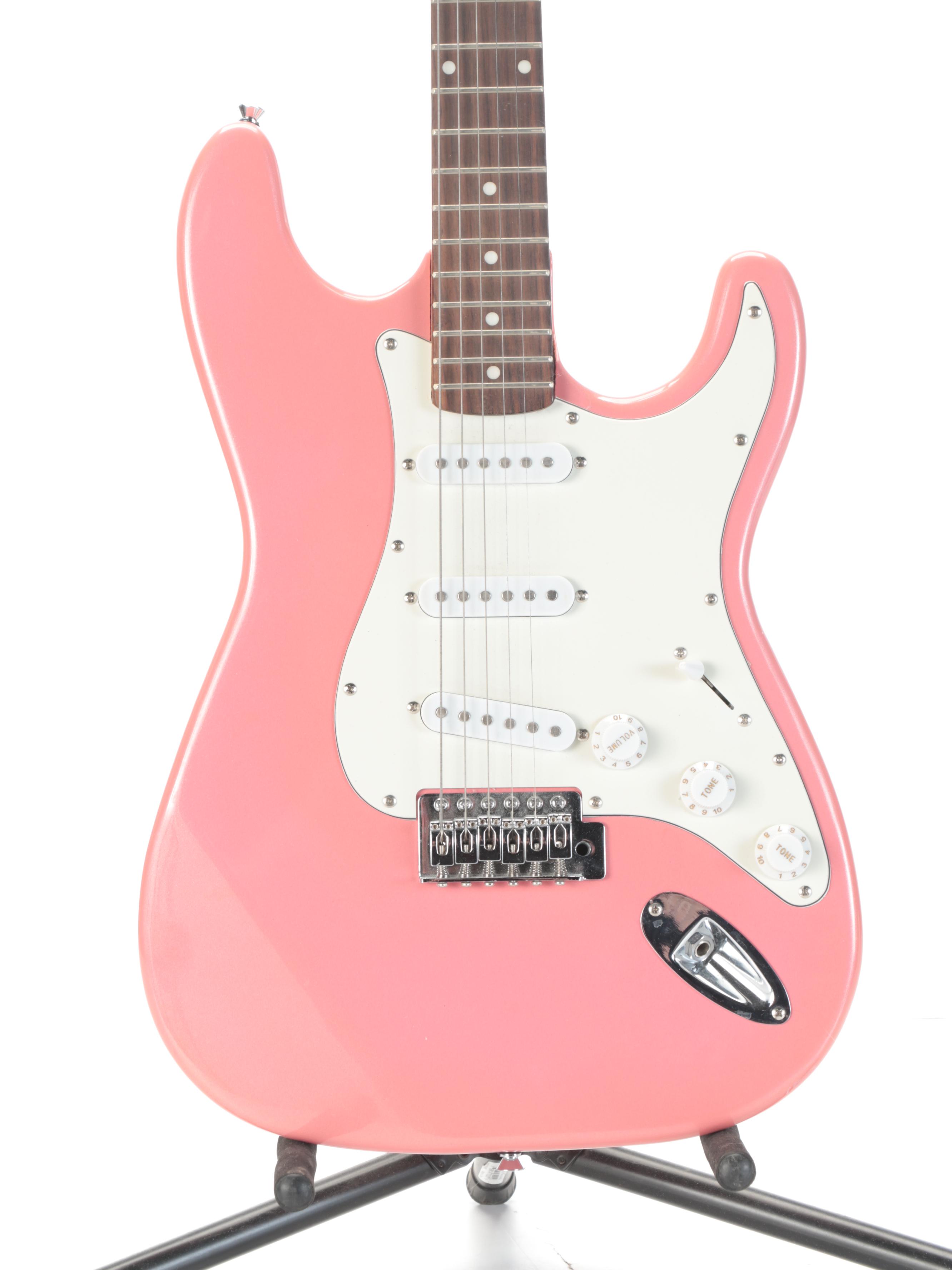 Glen Burton Electric Guitar With Yamaha Soft Case and Rocktile PG-10 Amp