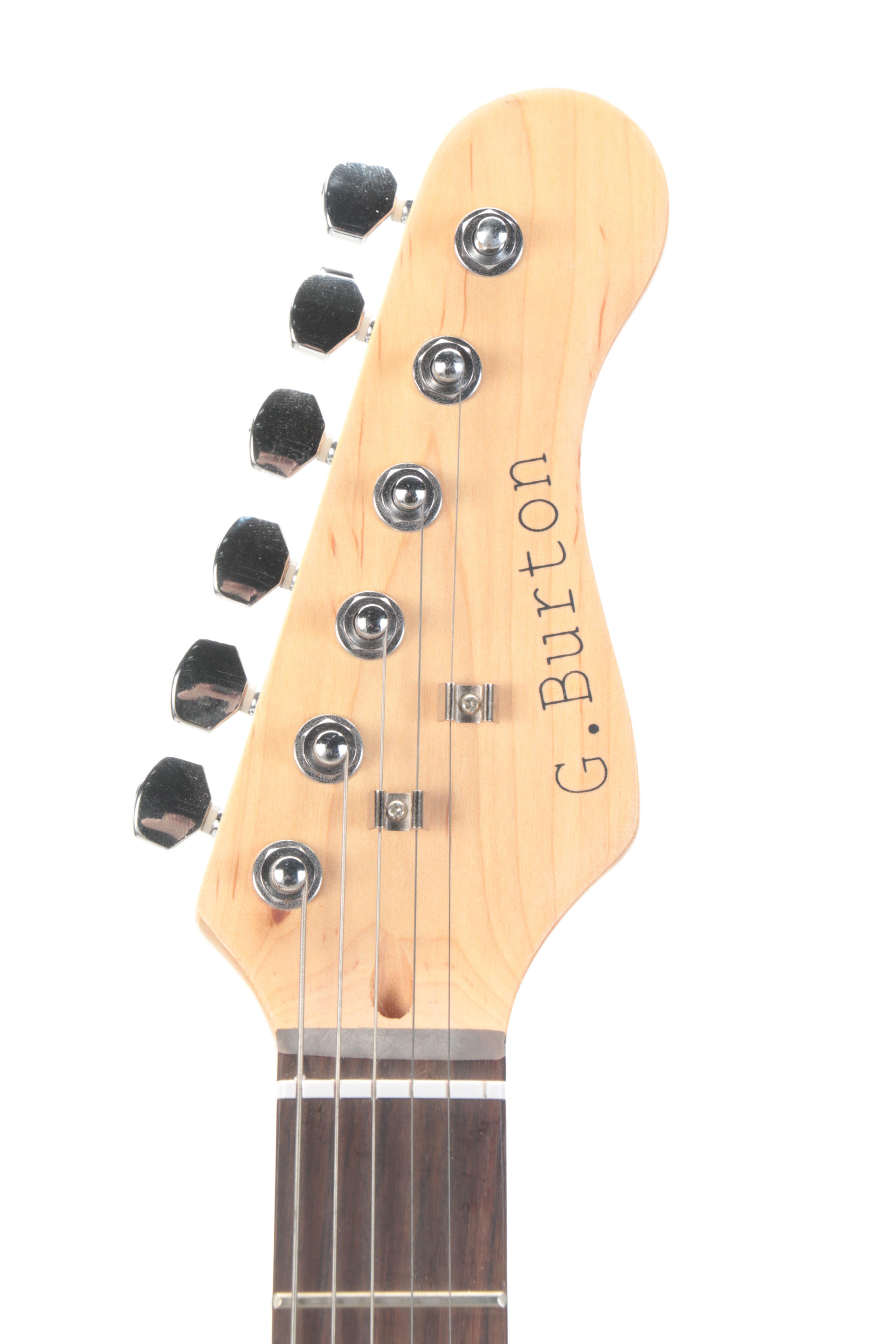 Glen Burton Electric Guitar With Yamaha Soft Case and Rocktile PG-10 Amp