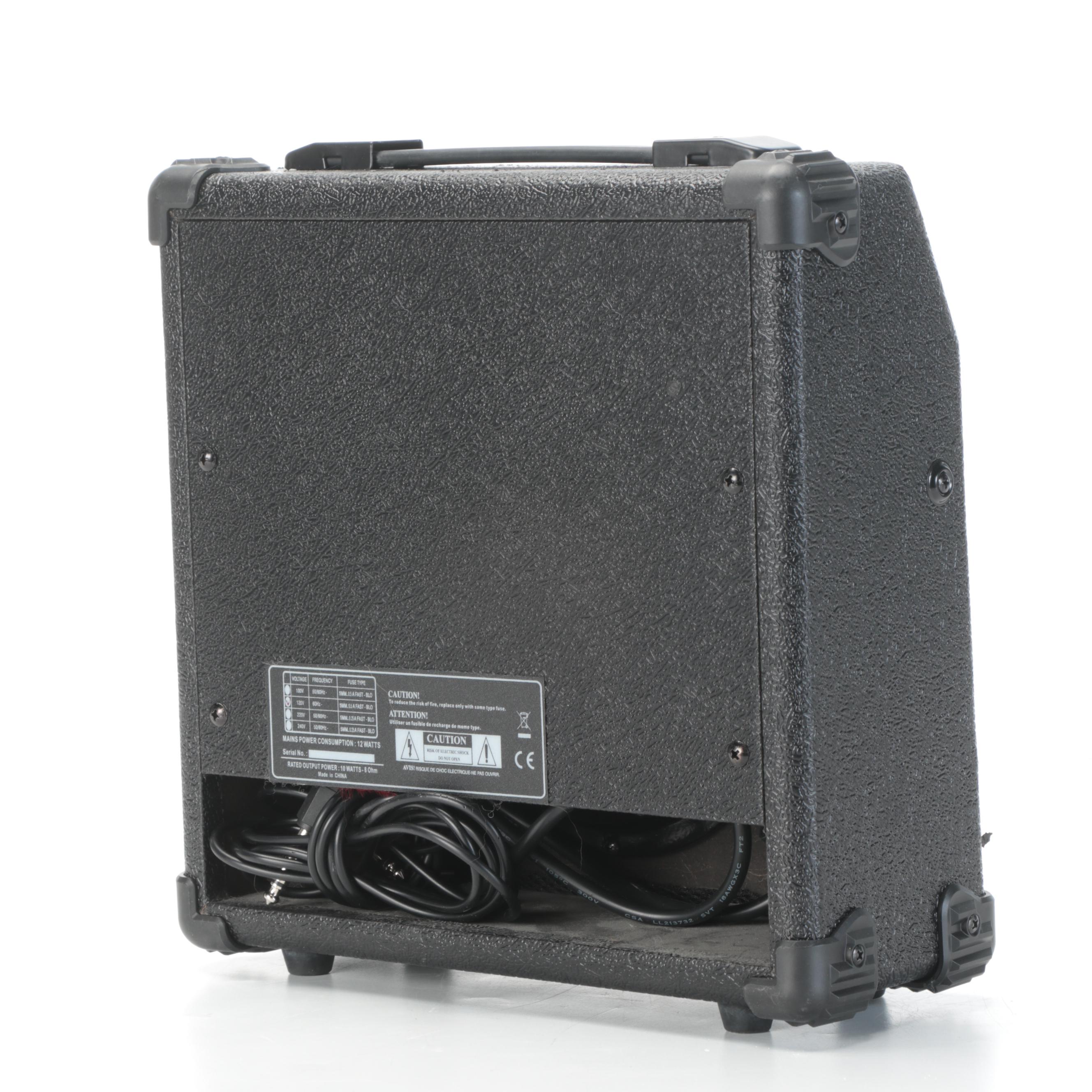 Glen Burton Electric Guitar With Yamaha Soft Case and Rocktile PG-10 Amp