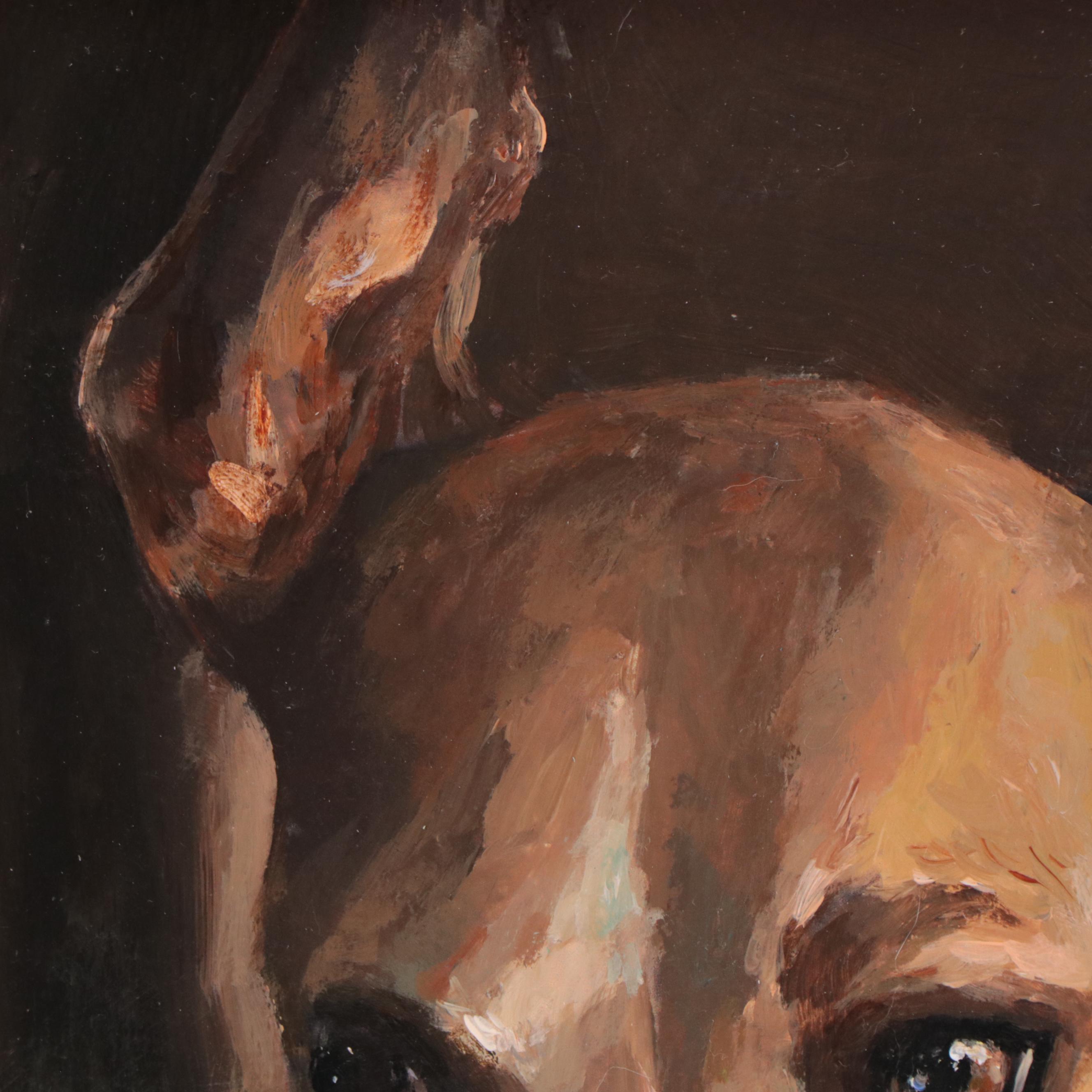 Oil Painting of Dog Portrait, 1998