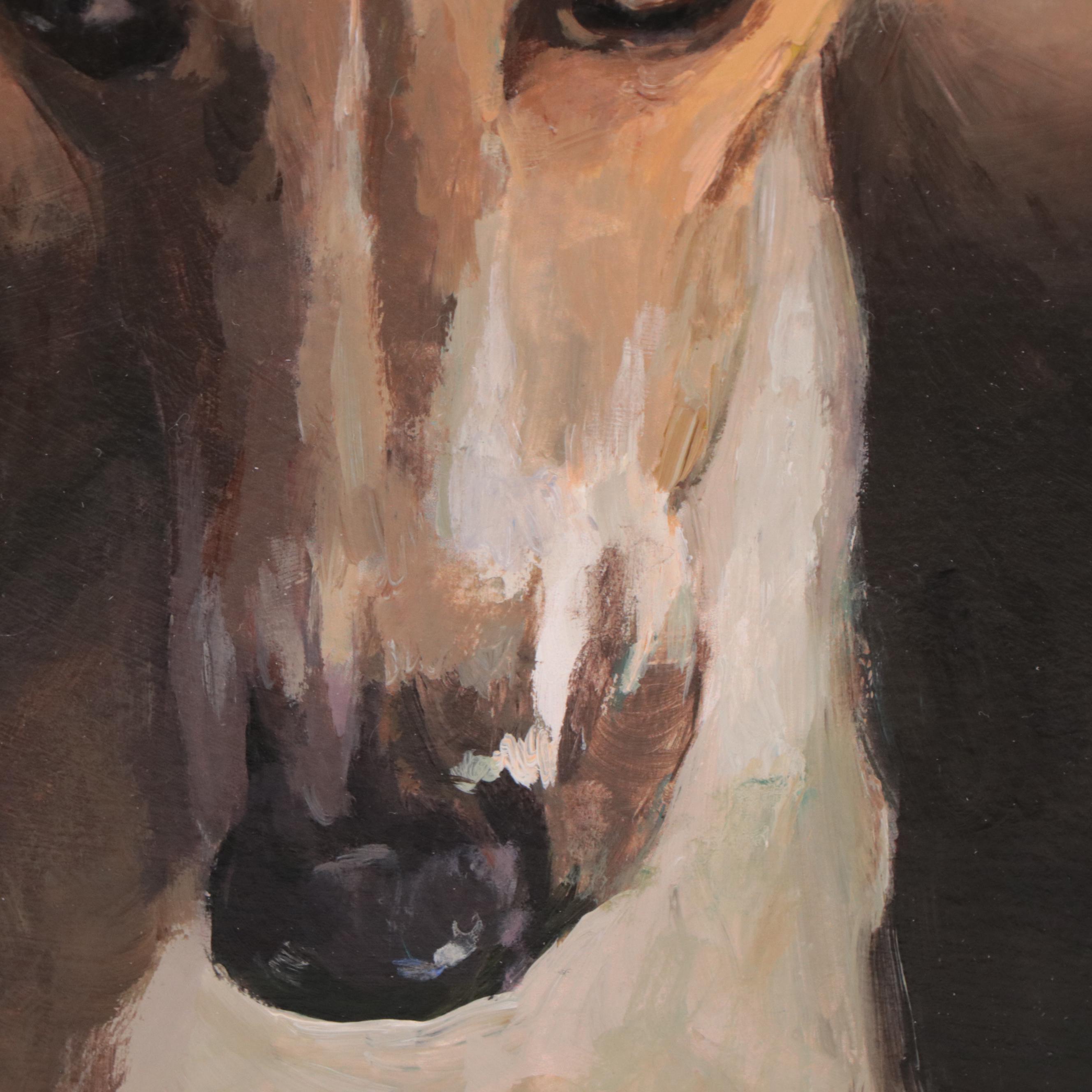 Oil Painting of Dog Portrait, 1998