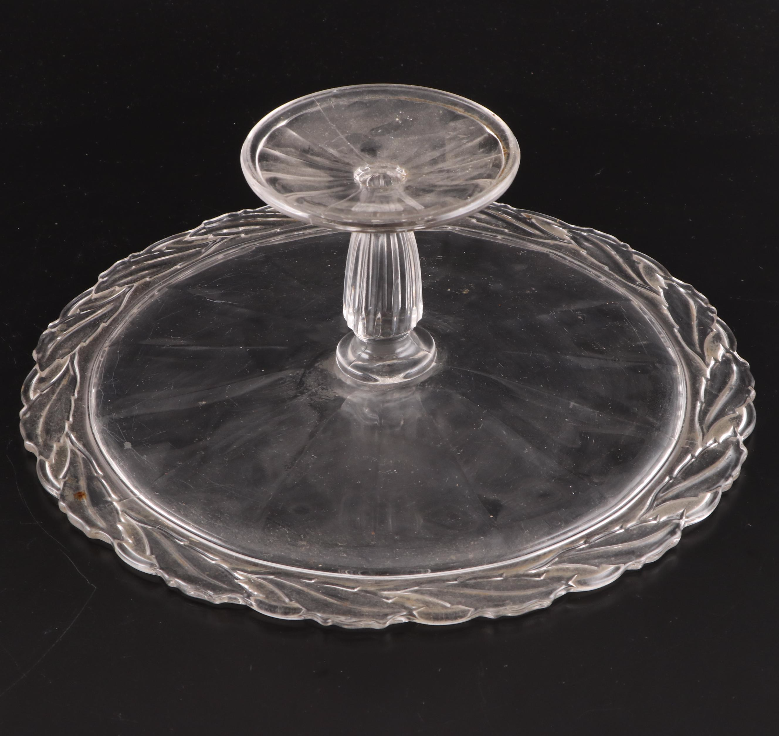 Fostoria Crystal Pitcher and Bowl with Other Crystal and Glass Tableware