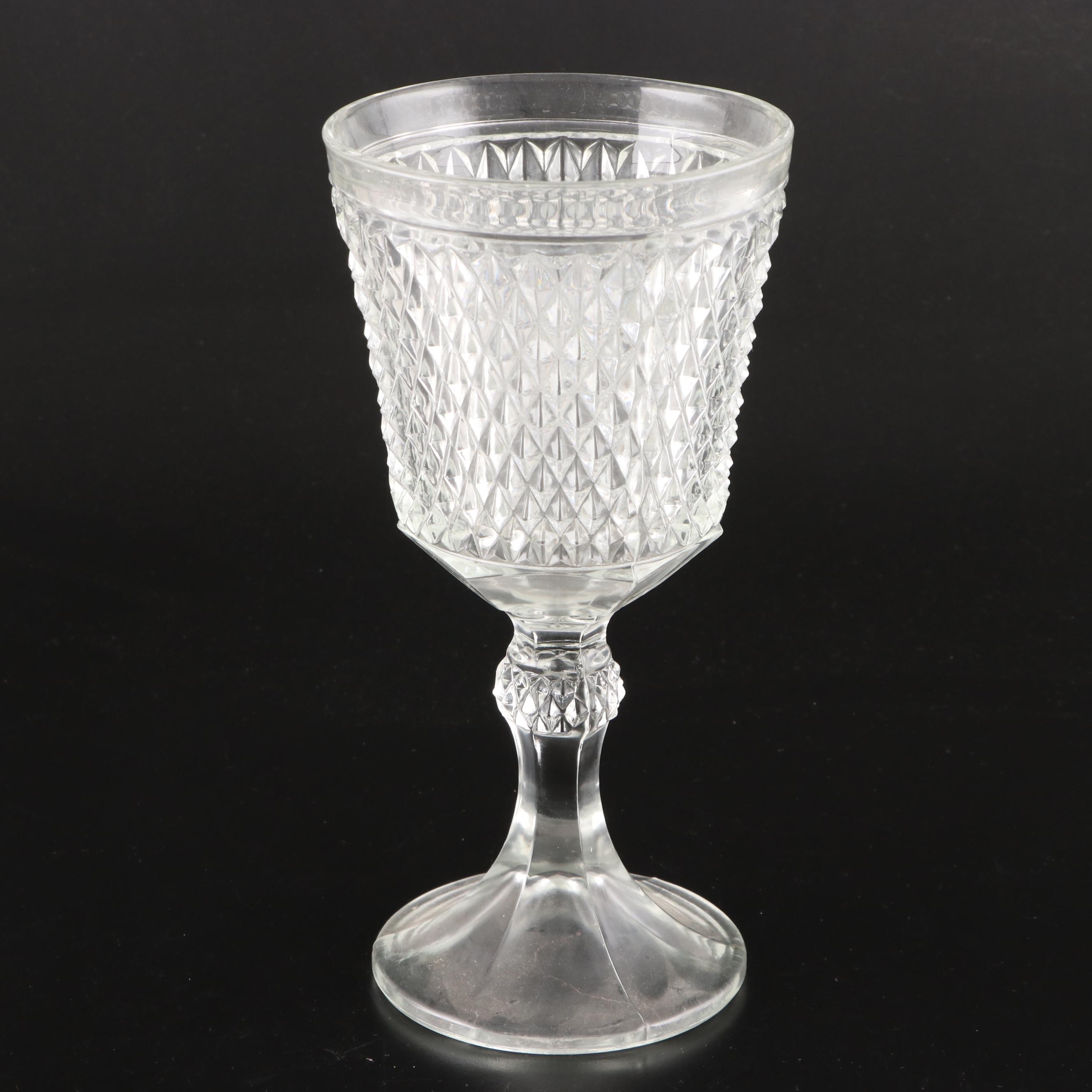 Fostoria Crystal Pitcher and Bowl with Other Crystal and Glass Tableware