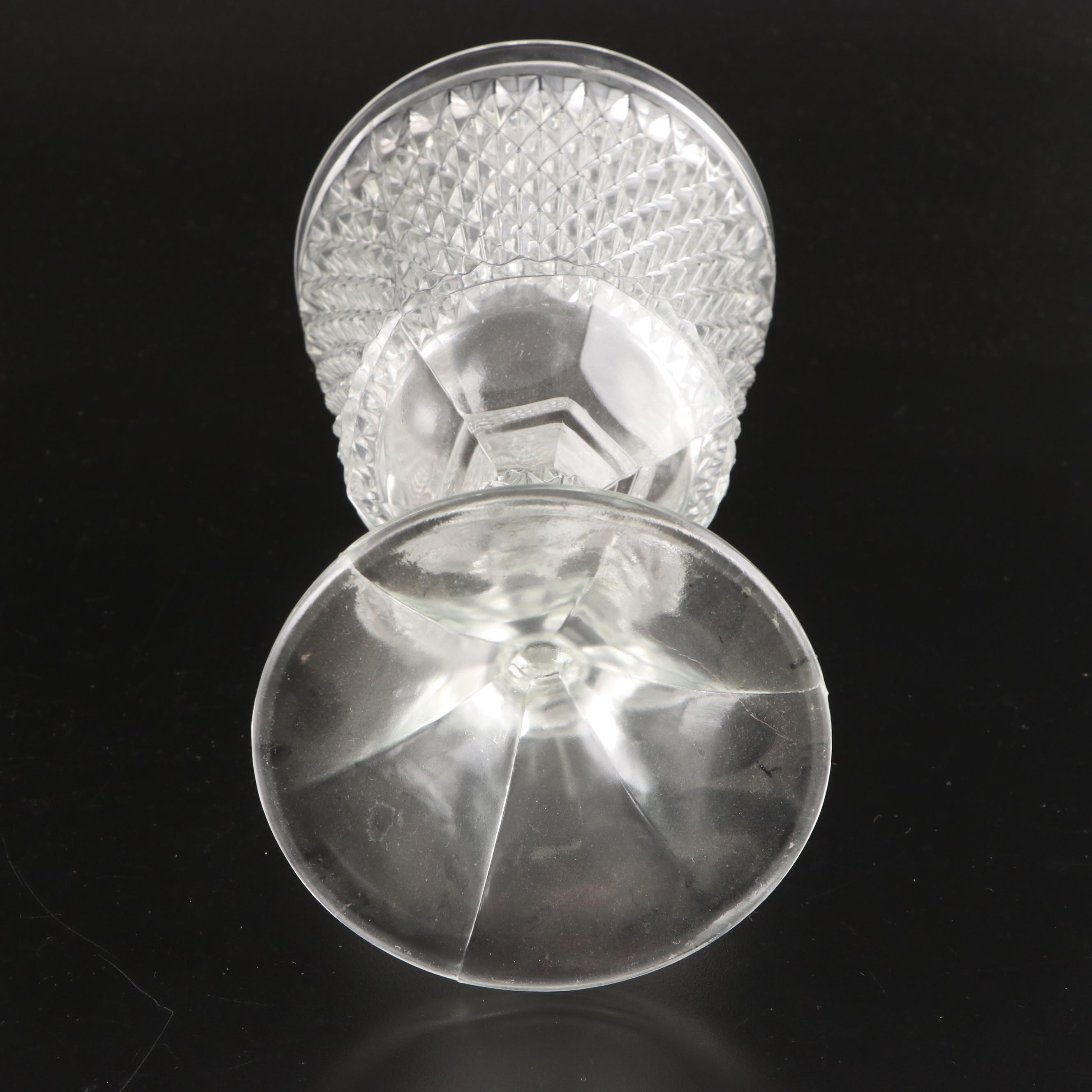 Fostoria Crystal Pitcher and Bowl with Other Crystal and Glass Tableware