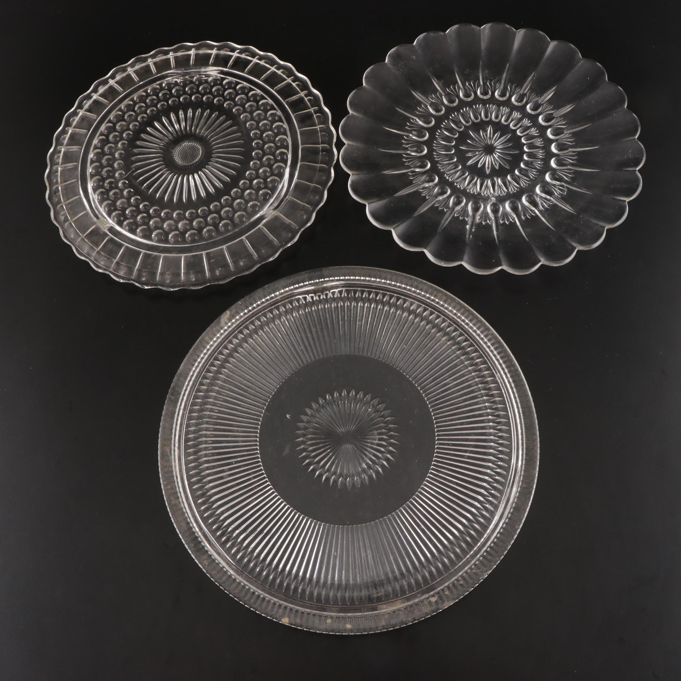 Fostoria Crystal Pitcher and Bowl with Other Crystal and Glass Tableware