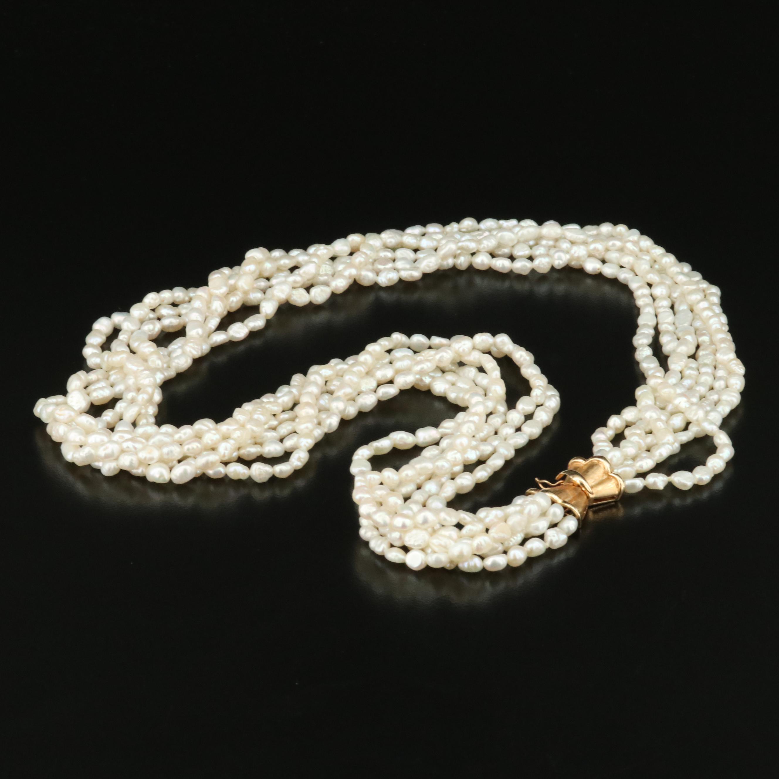 Pearl Torsade with 14K Clasp