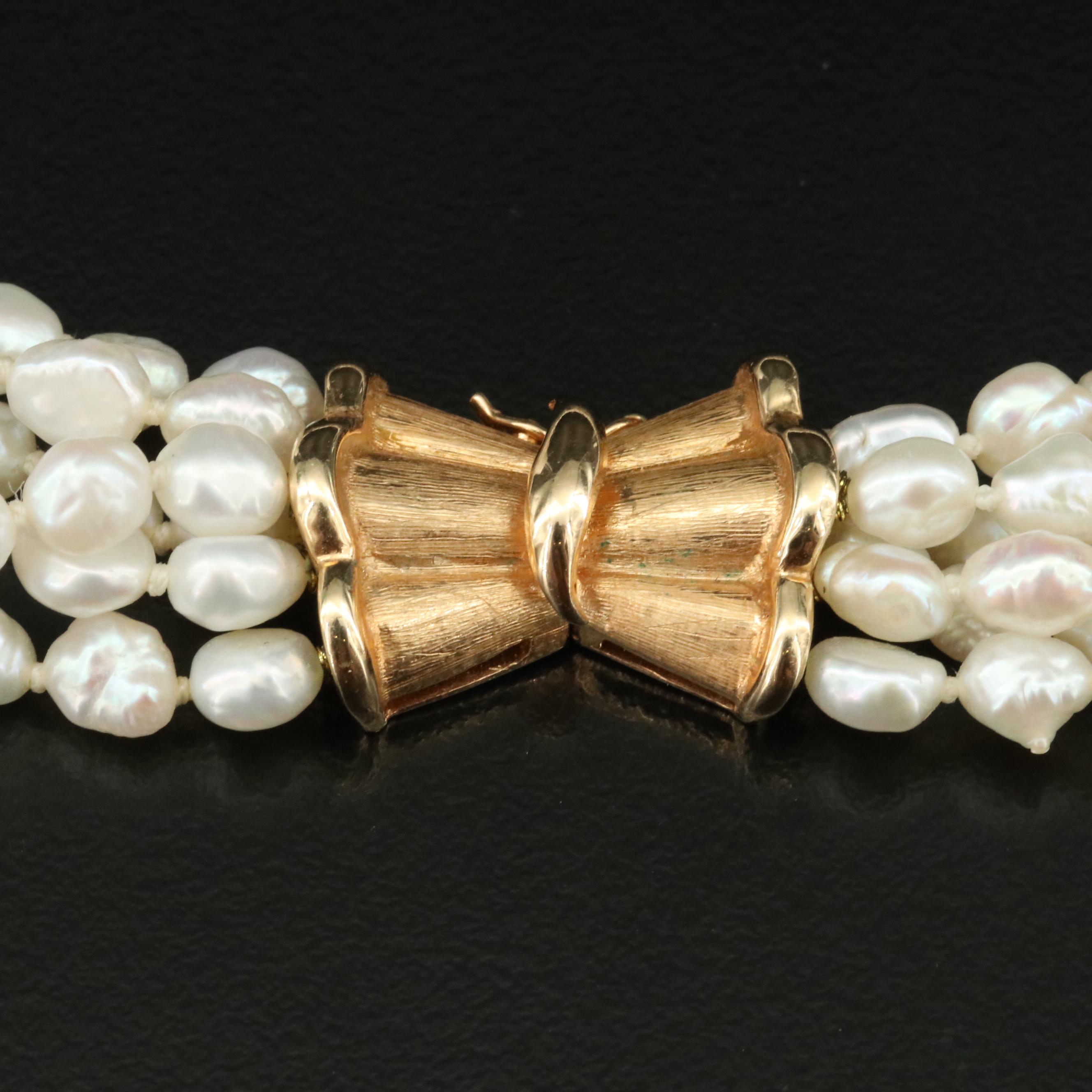 Pearl Torsade with 14K Clasp