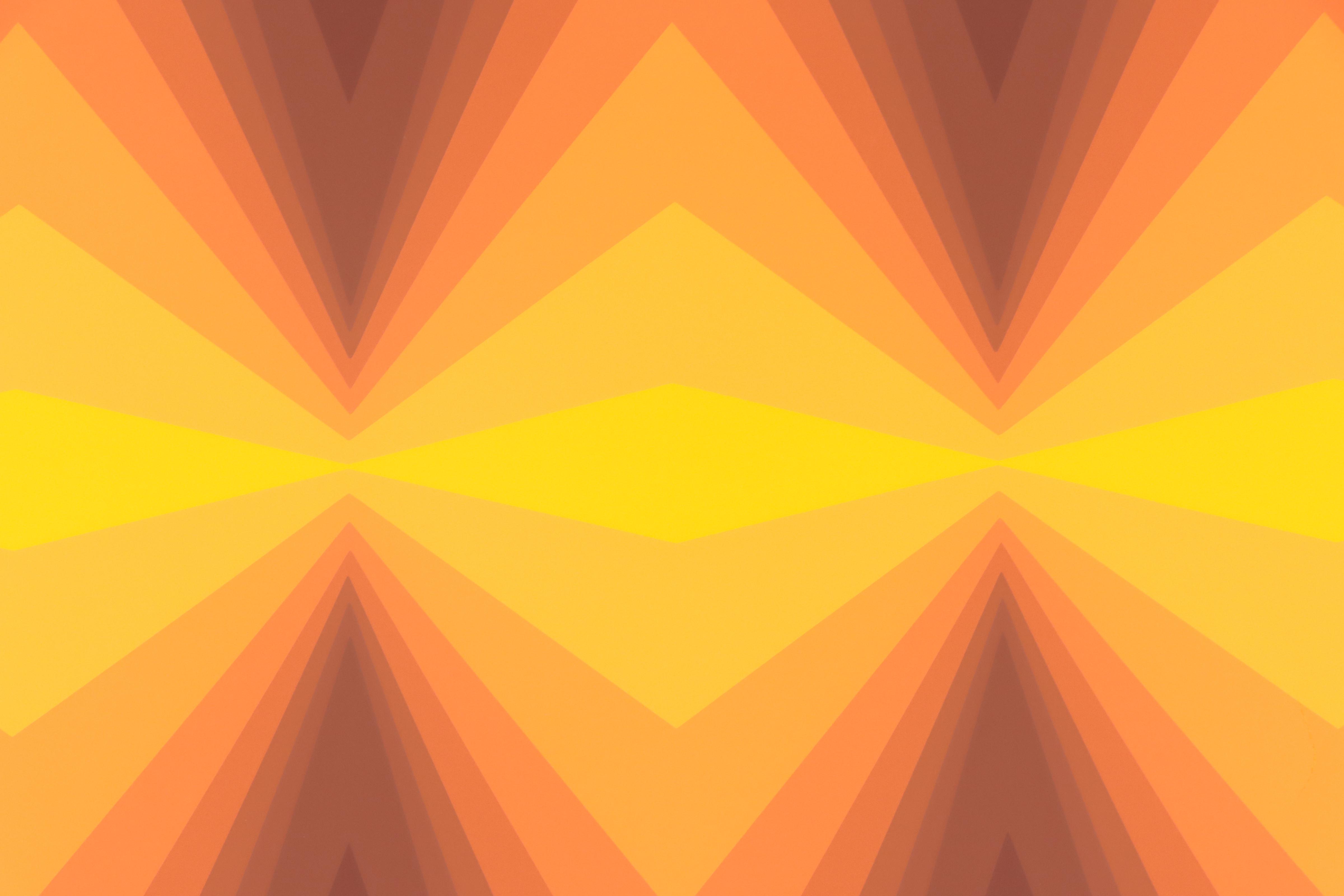 Jurgen Peters Op Art Serigraph, 1980