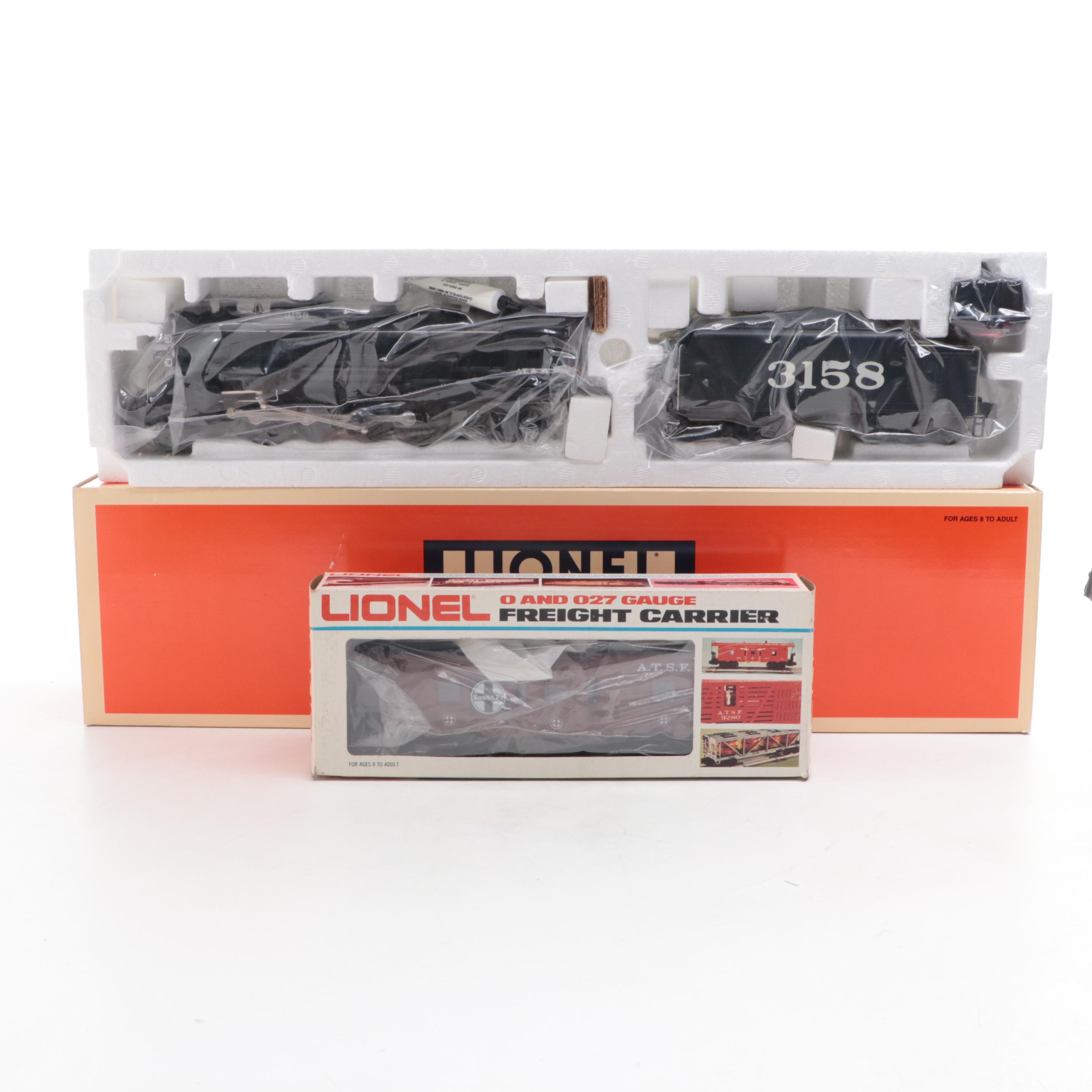 Lionel Trains Santa Fe Mikado Steam Locomotive and Tender Car with Caboose