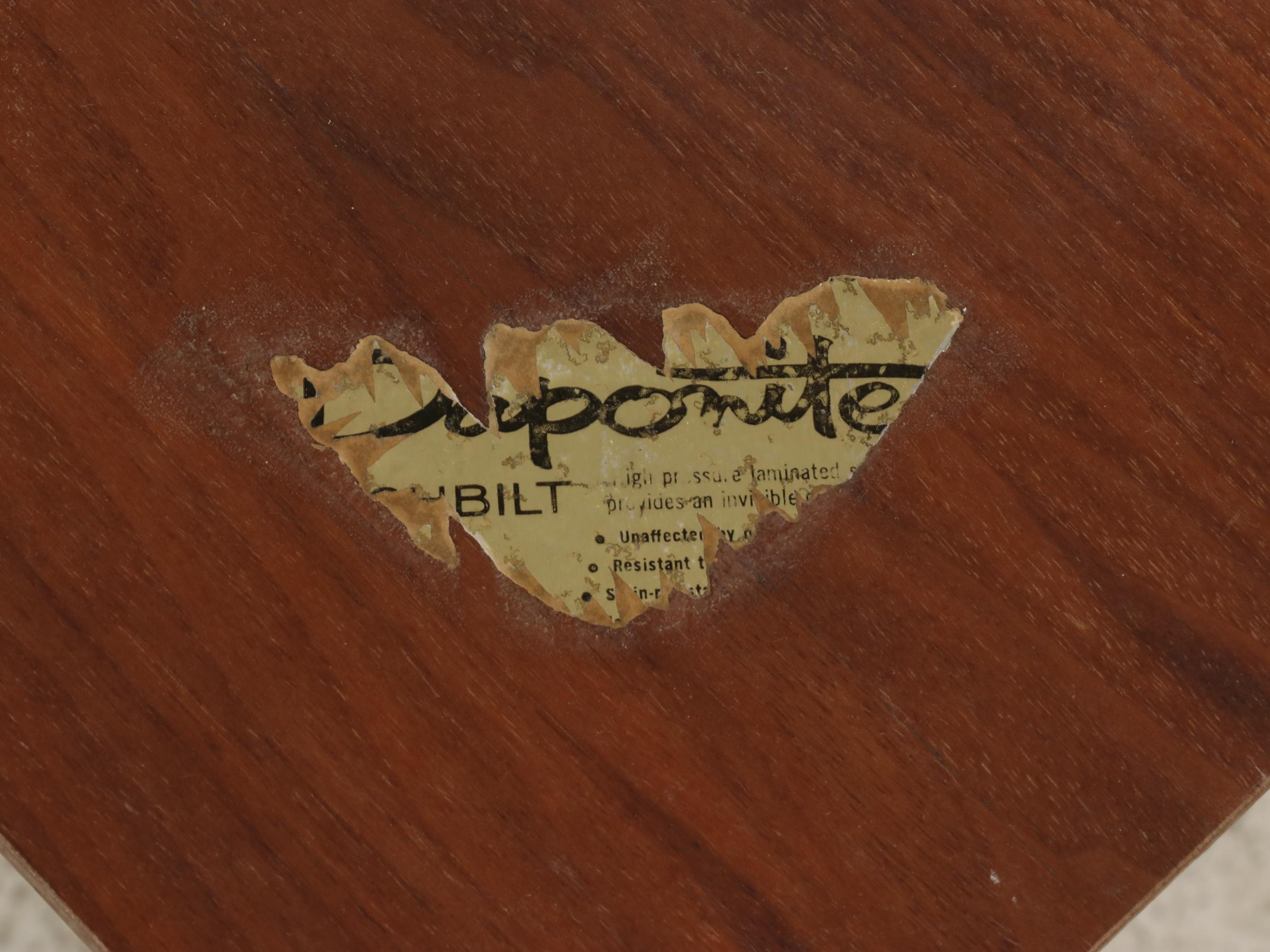 Modern Triangular Wooden Table with Woven Back Side Chair