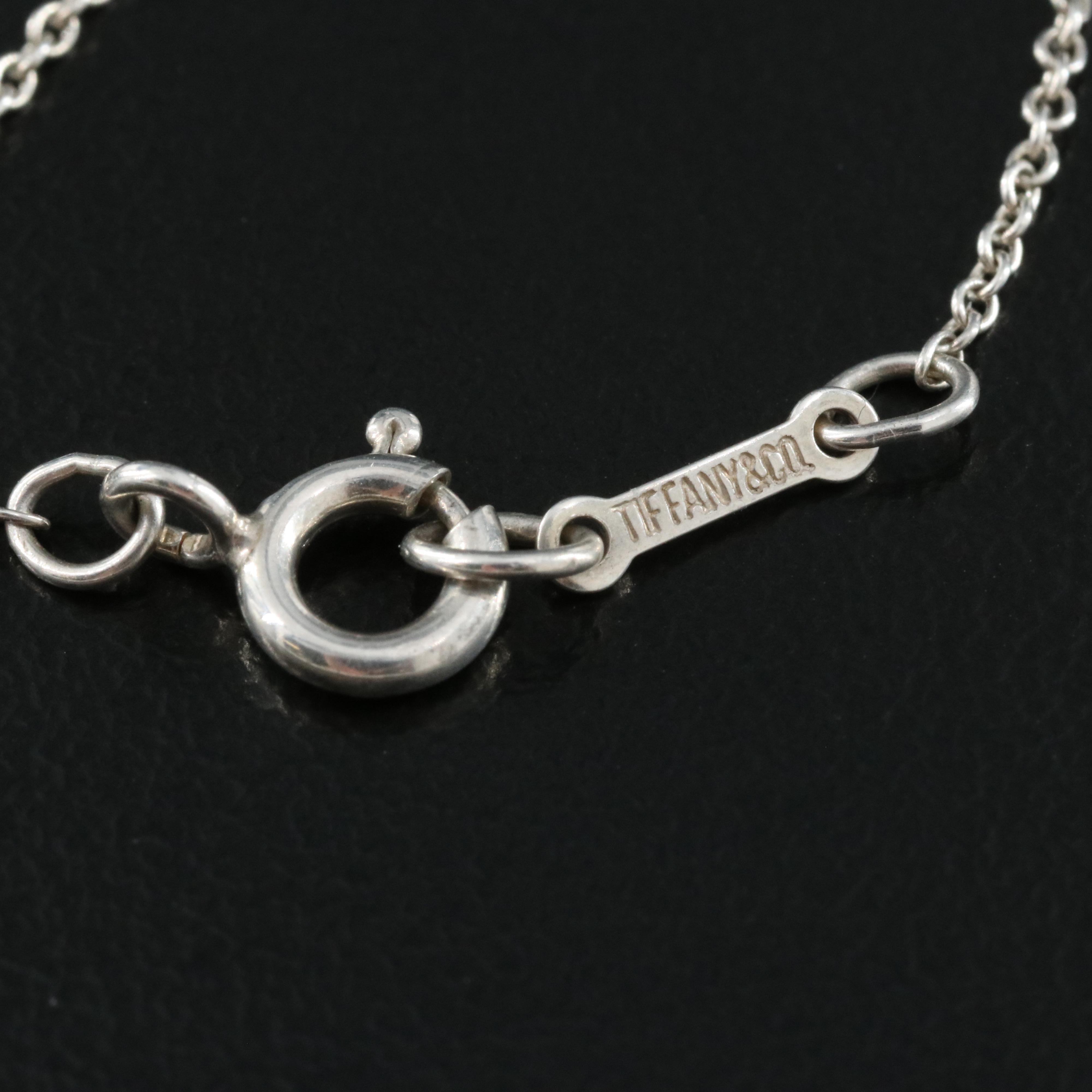 Elsa Peretti for Tiffany & Co. "Bean" Sterling Pendant Necklace