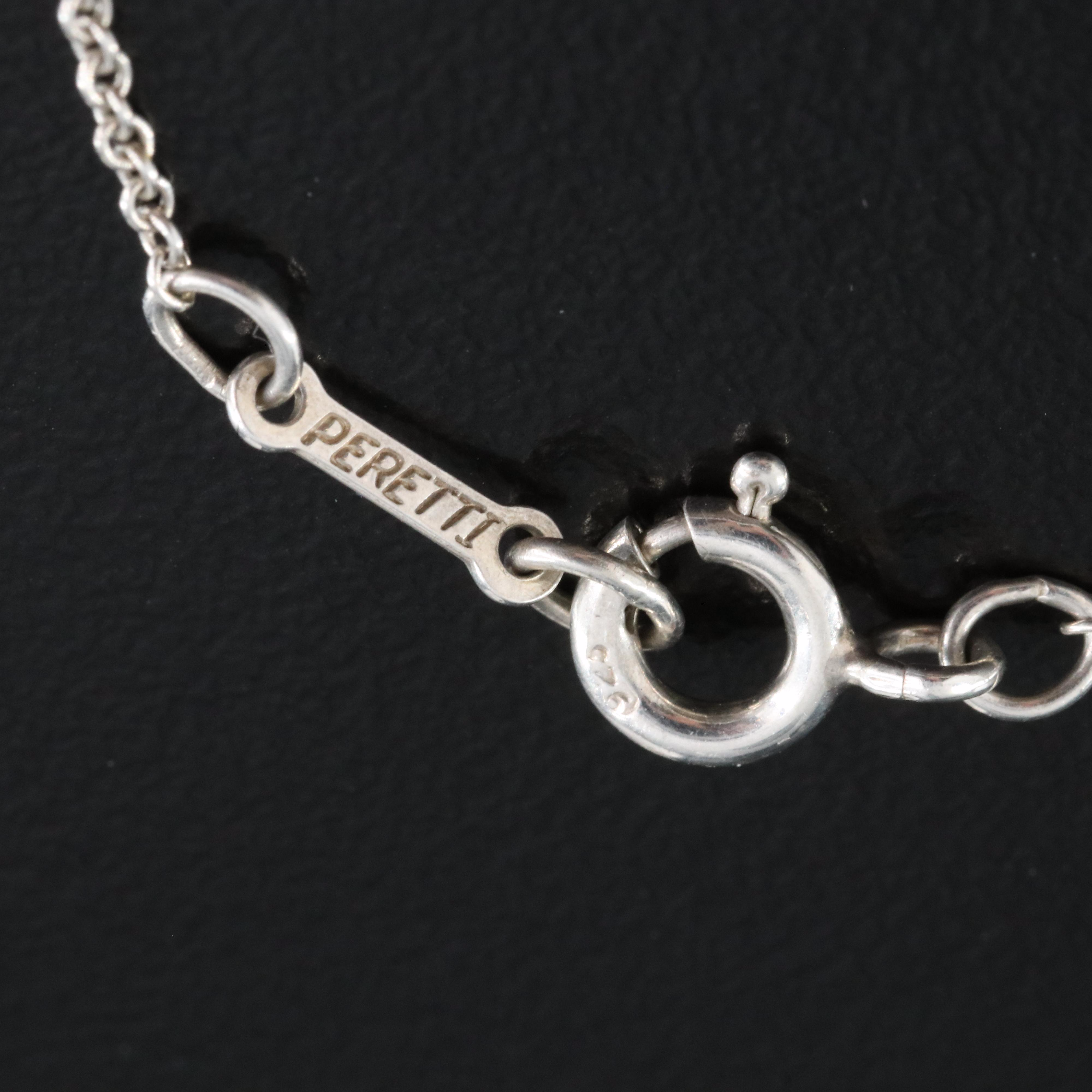 Elsa Peretti for Tiffany & Co. "Bean" Sterling Pendant Necklace