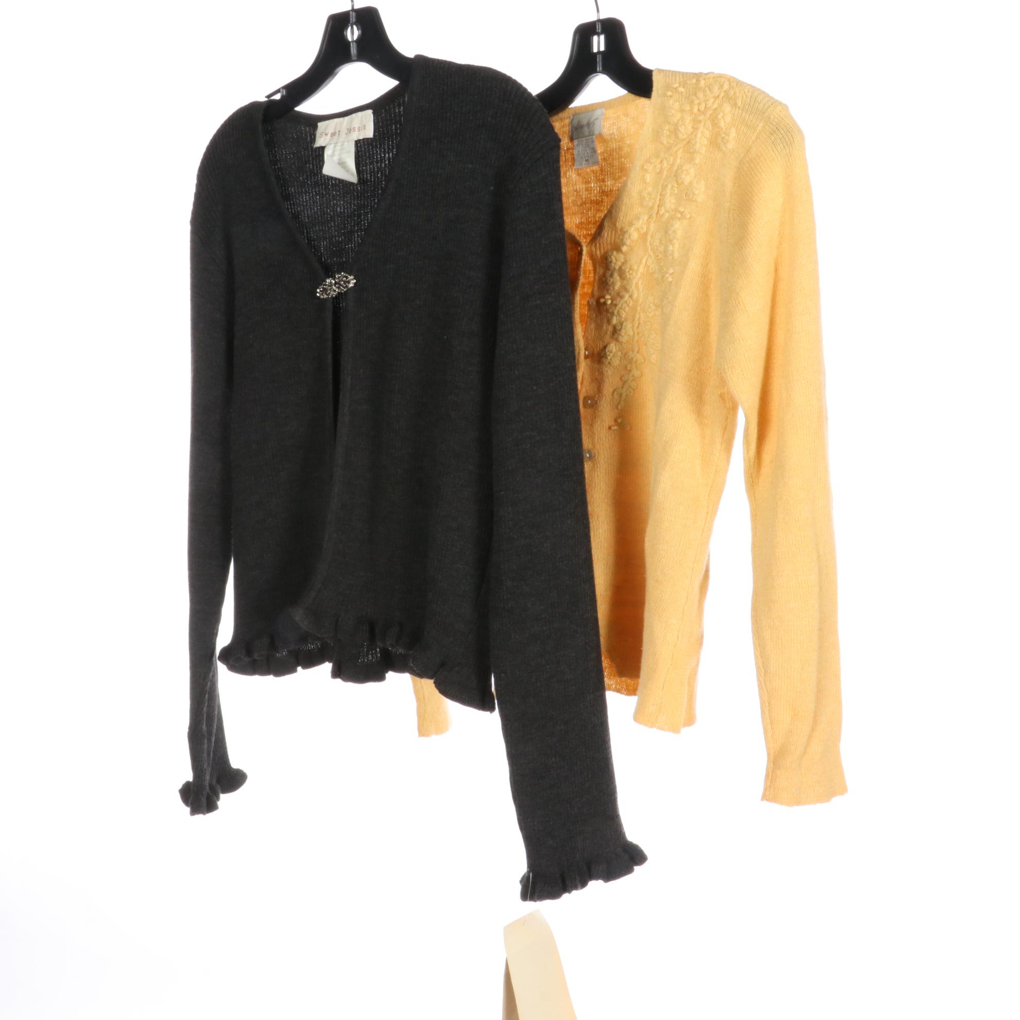 Liz Claiborne, Sweet Jessie, Karin Stevens, and More Knit & Crocheted Cardigans