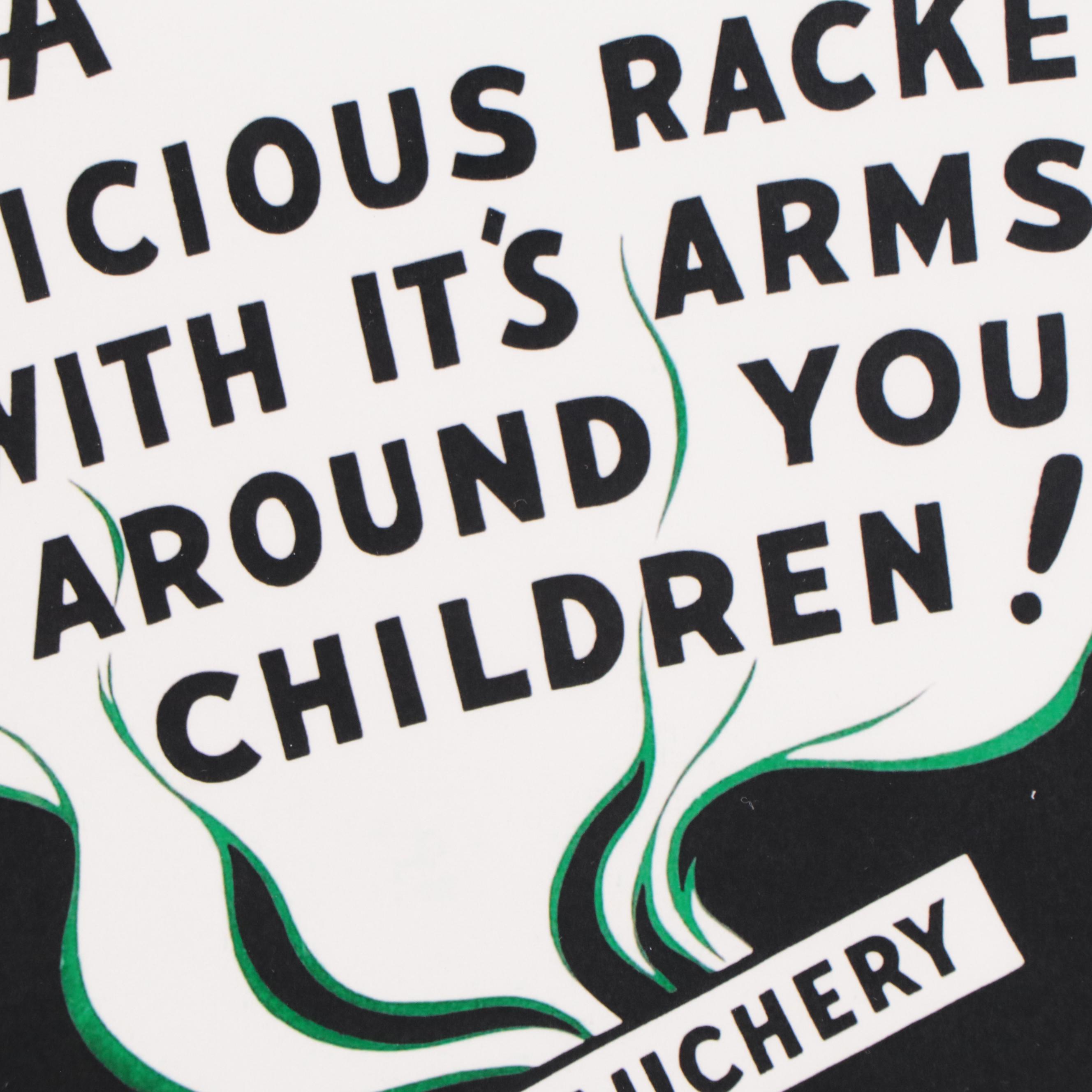 Offset Lithograph of Cannabis Propaganda Poster "Devil's Harvest," 21st Century