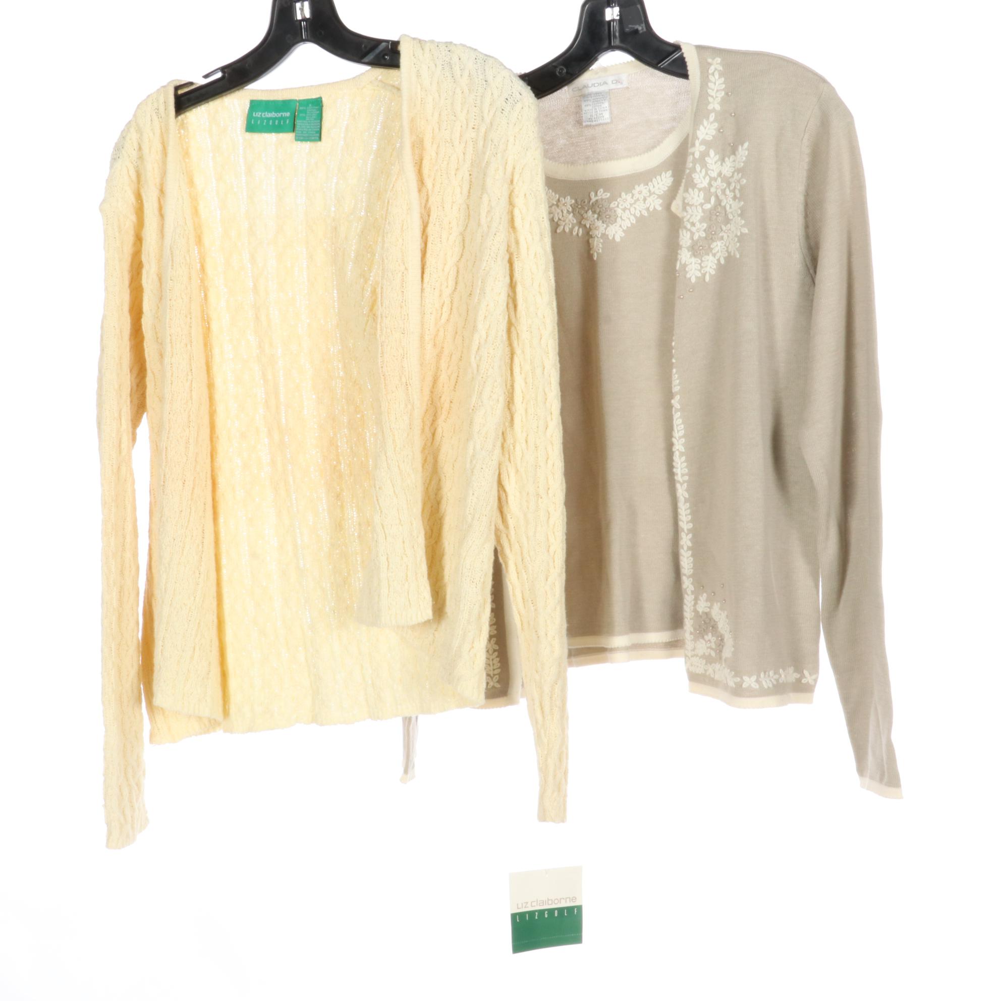 Liz Claiborne, Sweet Jessie, Karin Stevens, and More Knit & Crocheted Cardigans