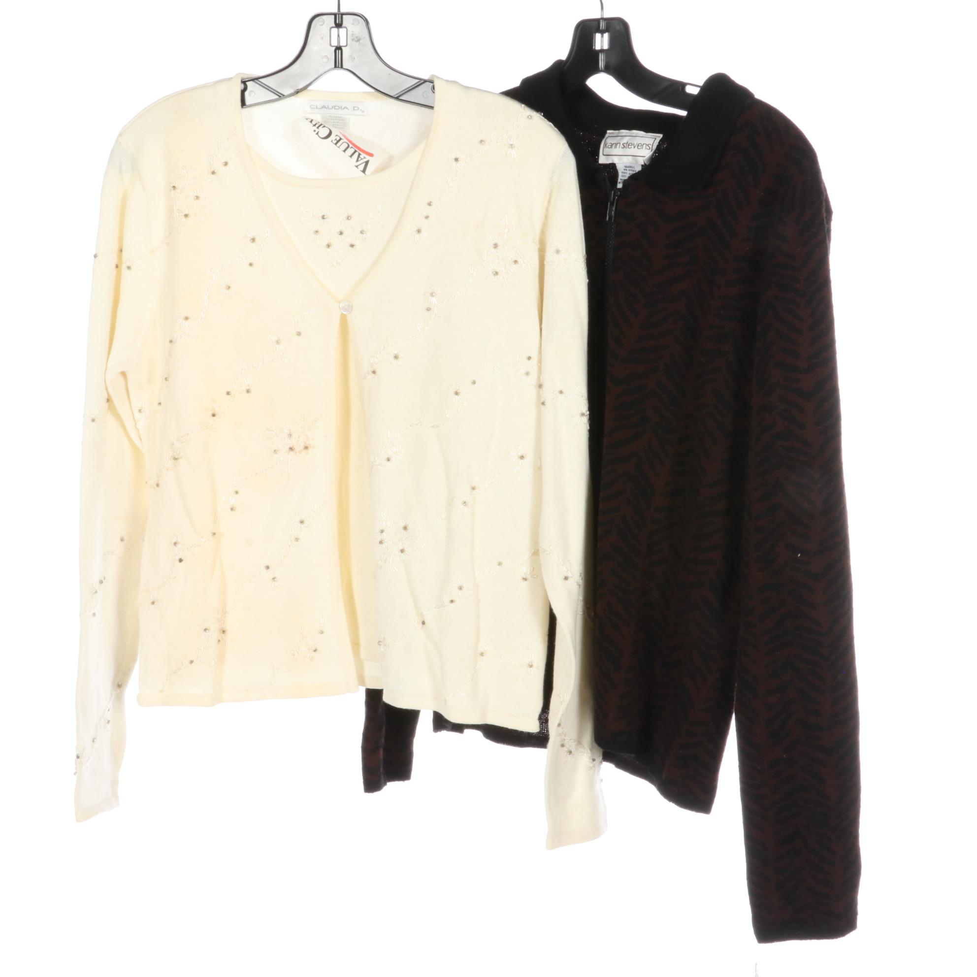 Liz Claiborne, Sweet Jessie, Karin Stevens, and More Knit & Crocheted Cardigans