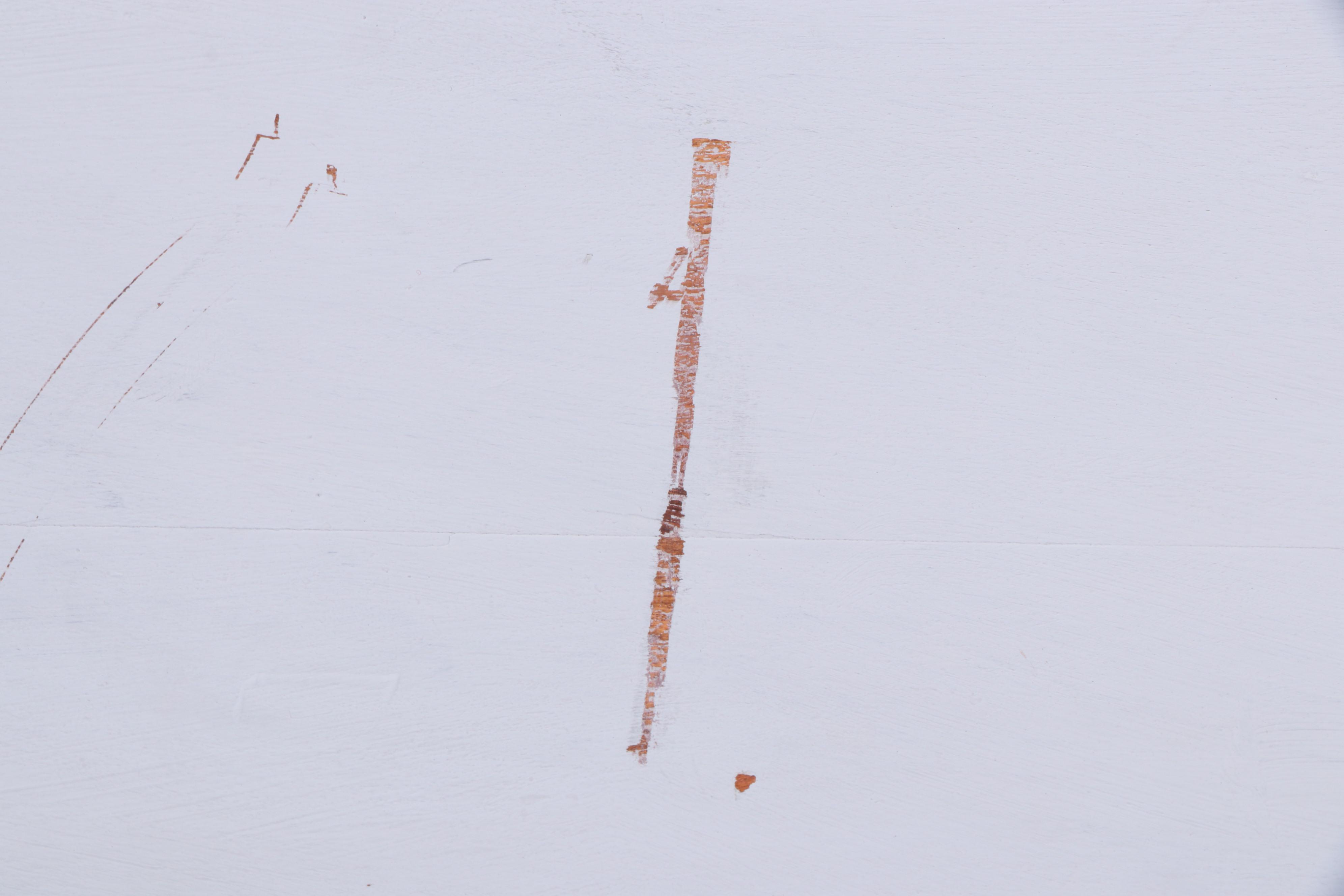 Indian Painted Hardwood Bureau Plat