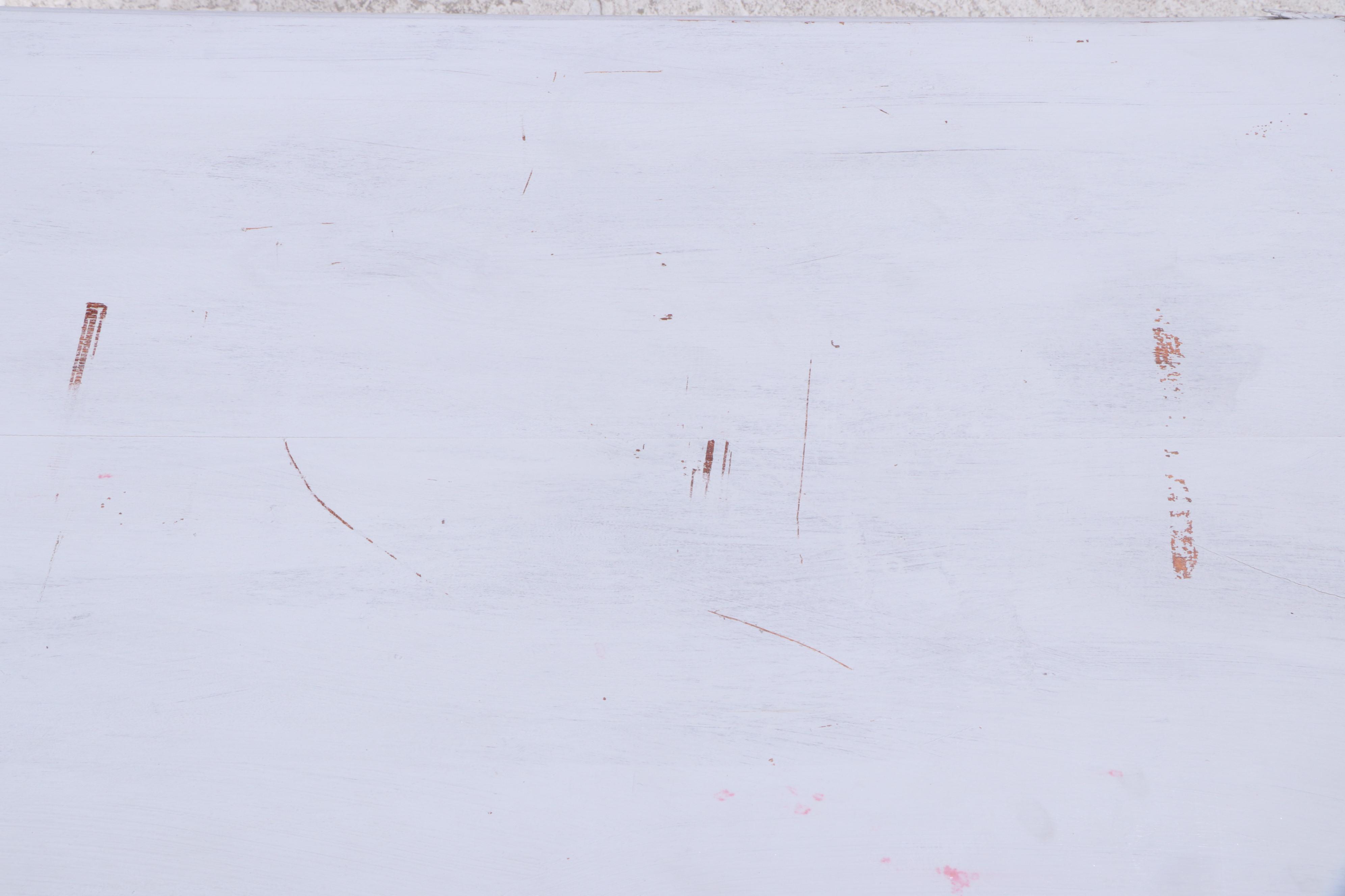 Indian Painted Hardwood Bureau Plat