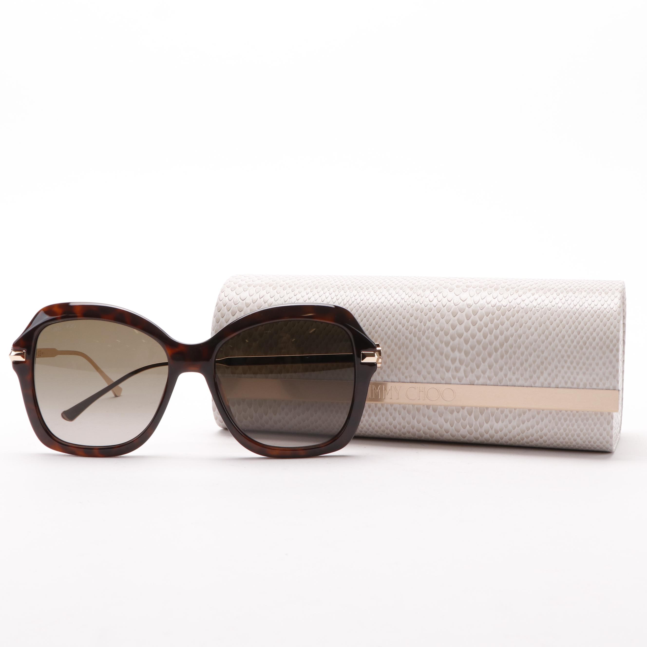 Jimmy Choo TESSY/G/S Havana Sunglasses with Case