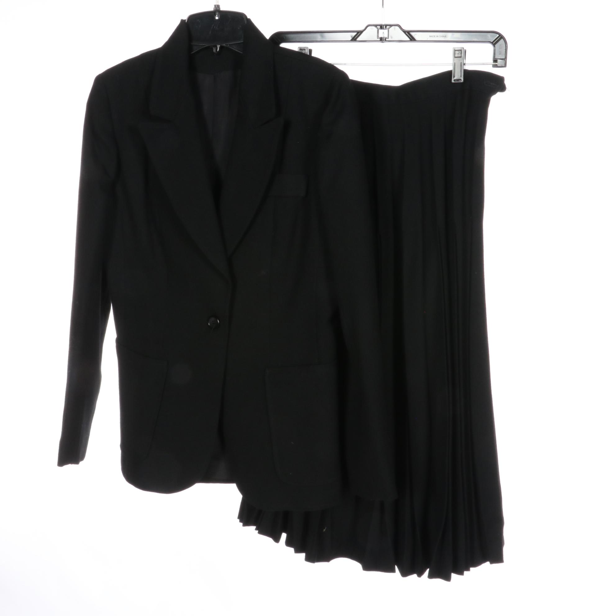 Camelite Belted Skirt Set in Camel Hair and Wool with Other Wool Skirt Sets