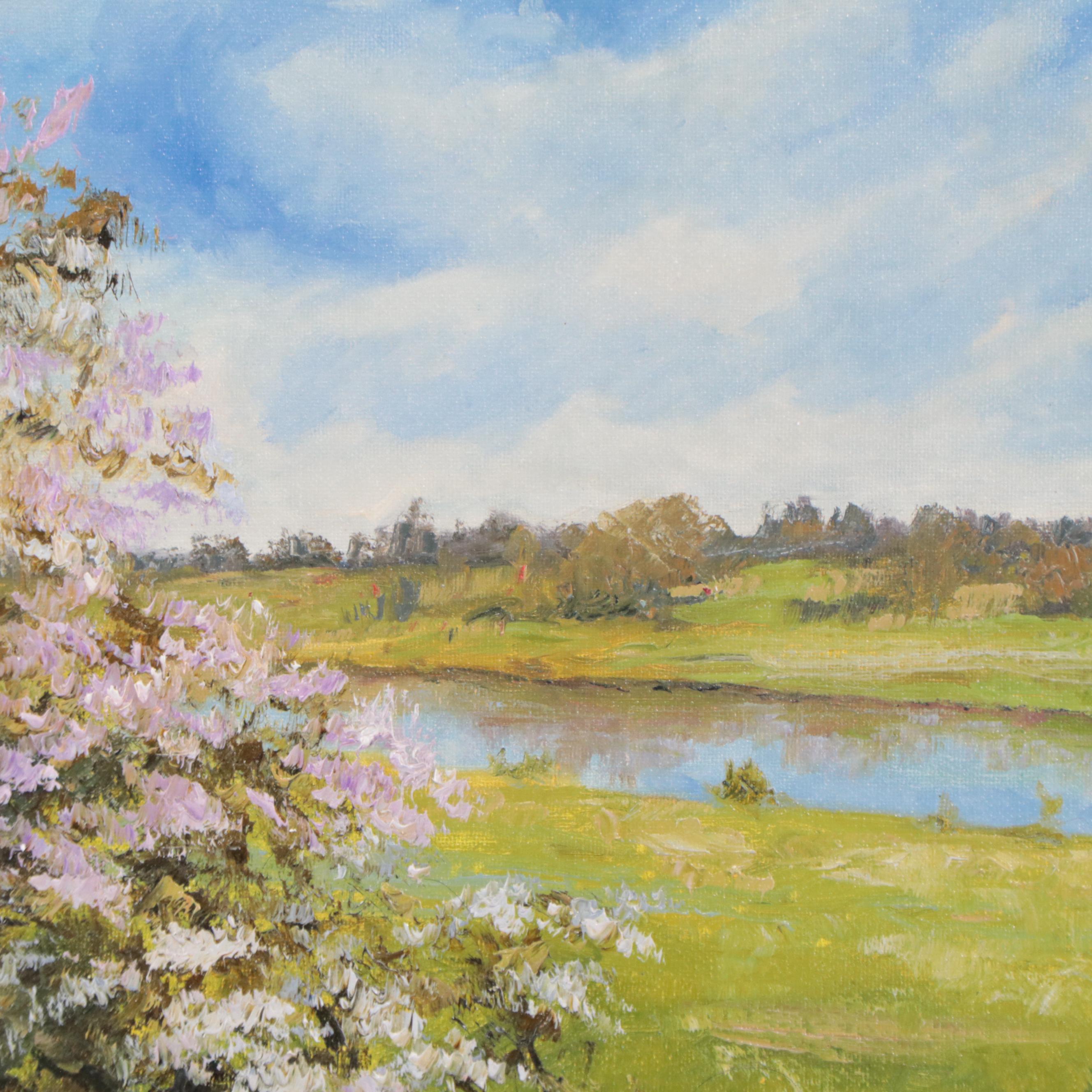 Garncarek Aleksander Oil Painting "Nad Rzeczką," 2022