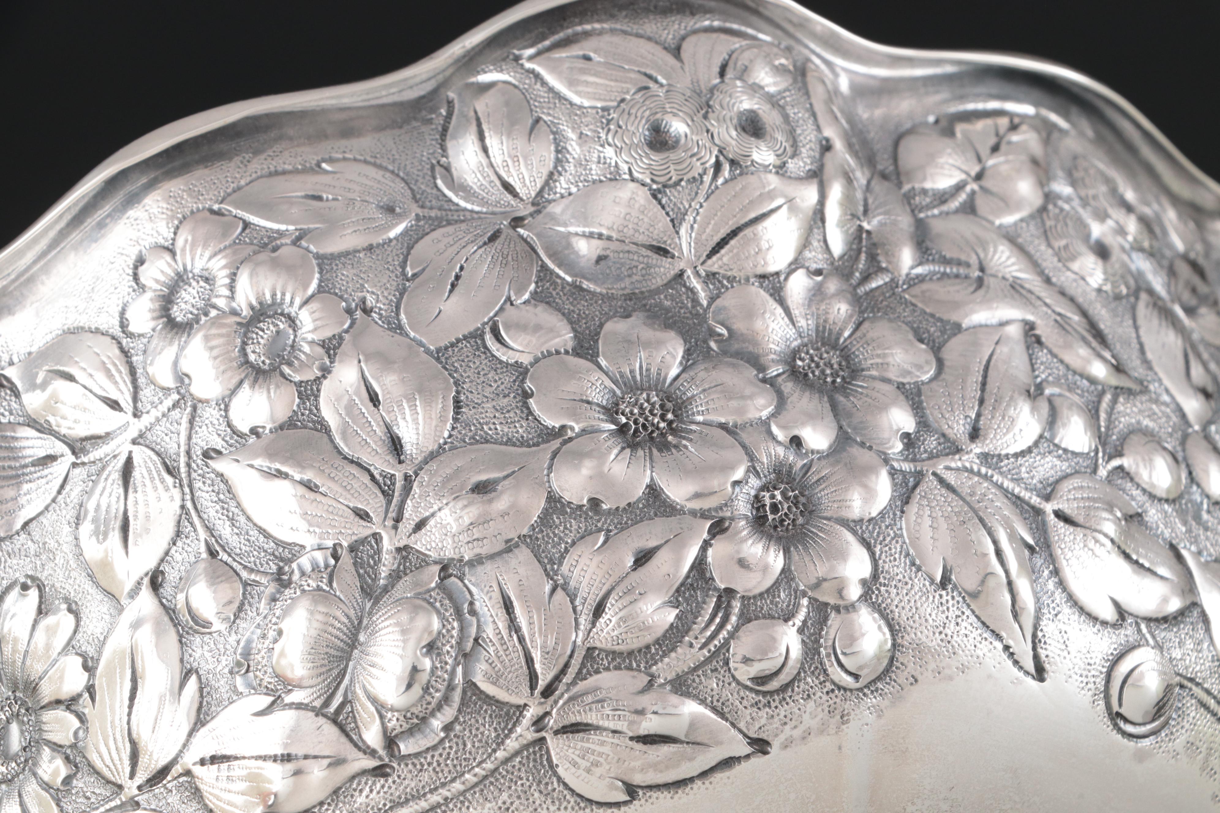 Whiting Mfg. Co. Inscribed Sterling Silver Fruit Serving Bowl, 1887