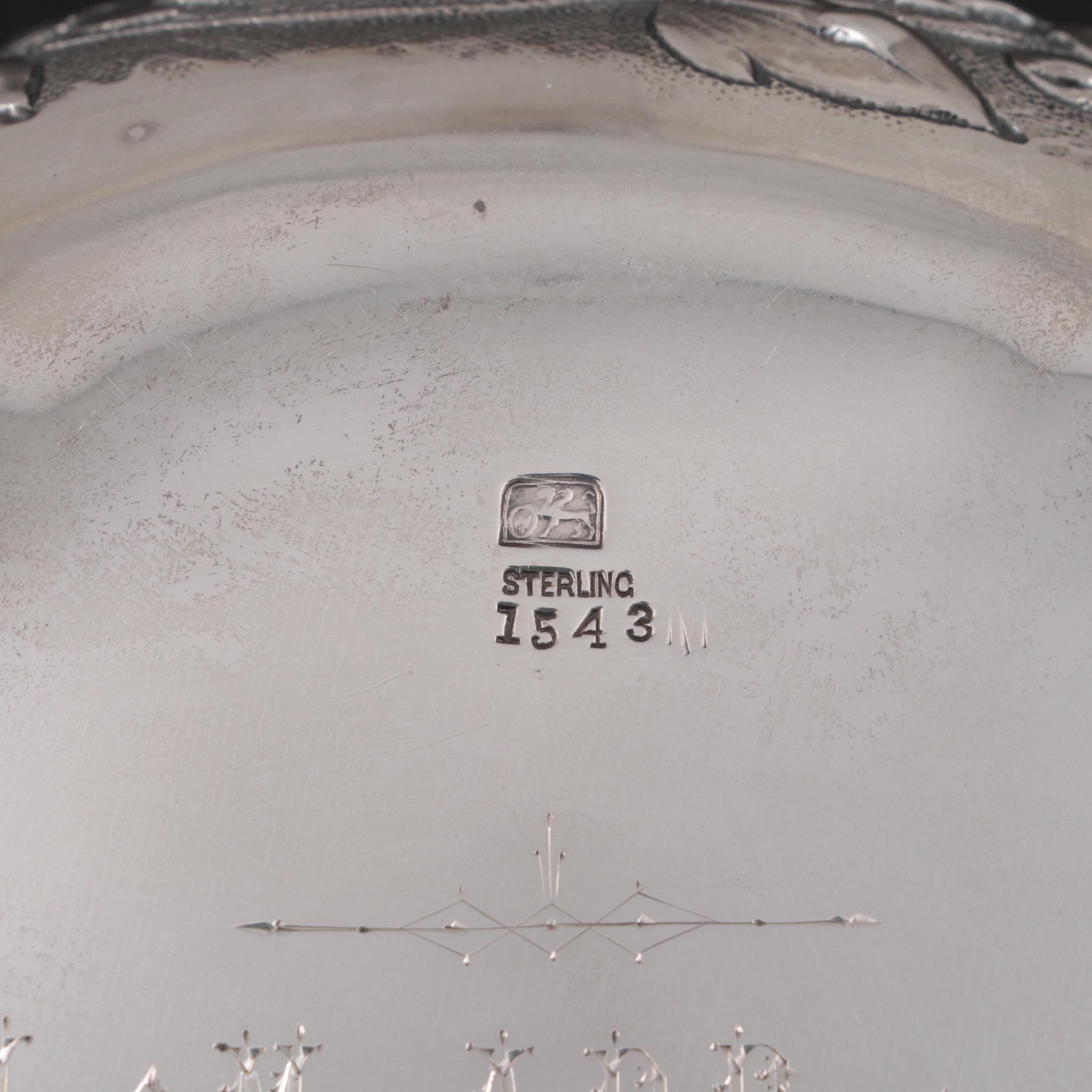 Whiting Mfg. Co. Inscribed Sterling Silver Fruit Serving Bowl, 1887