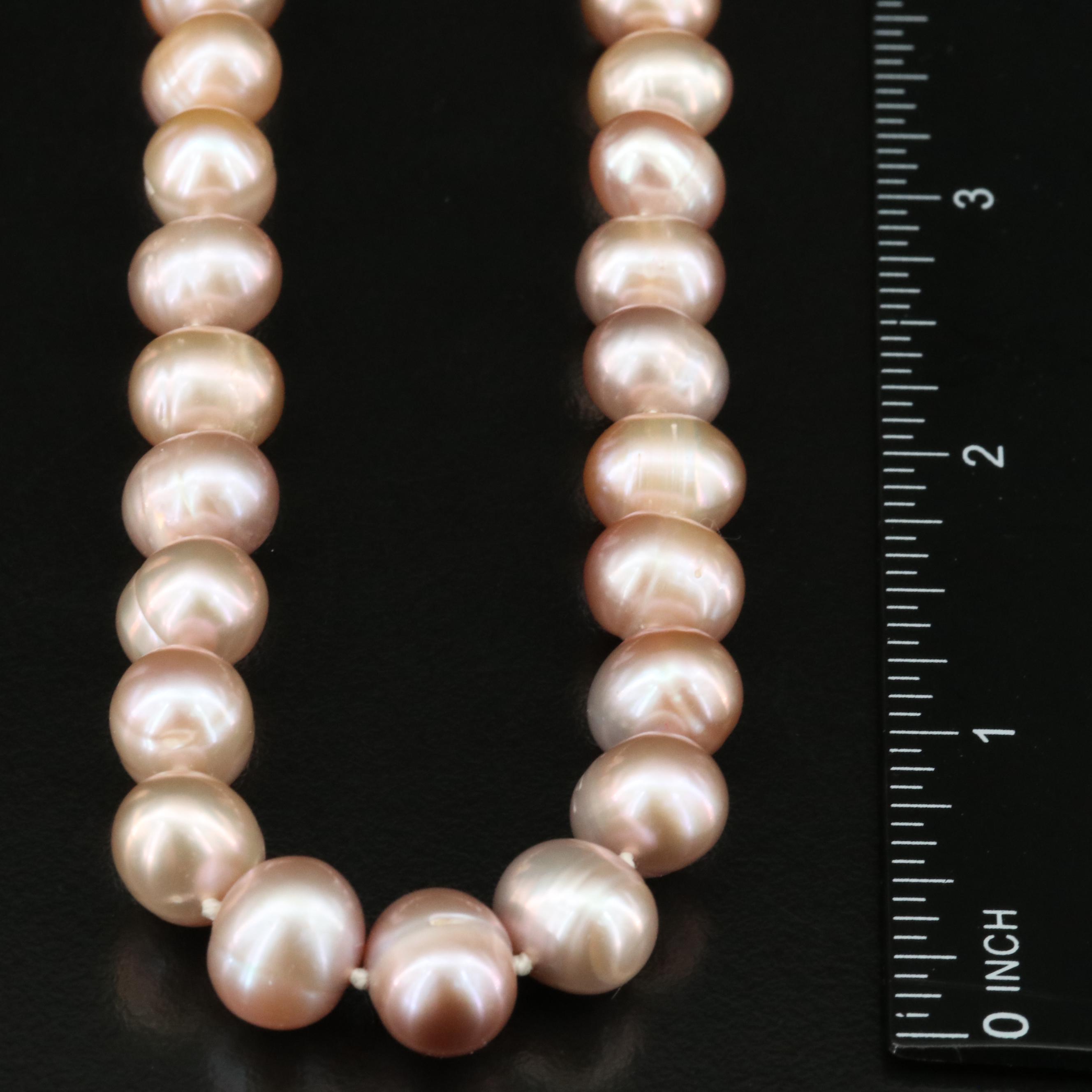 Pearl Necklace with 14K Clasp