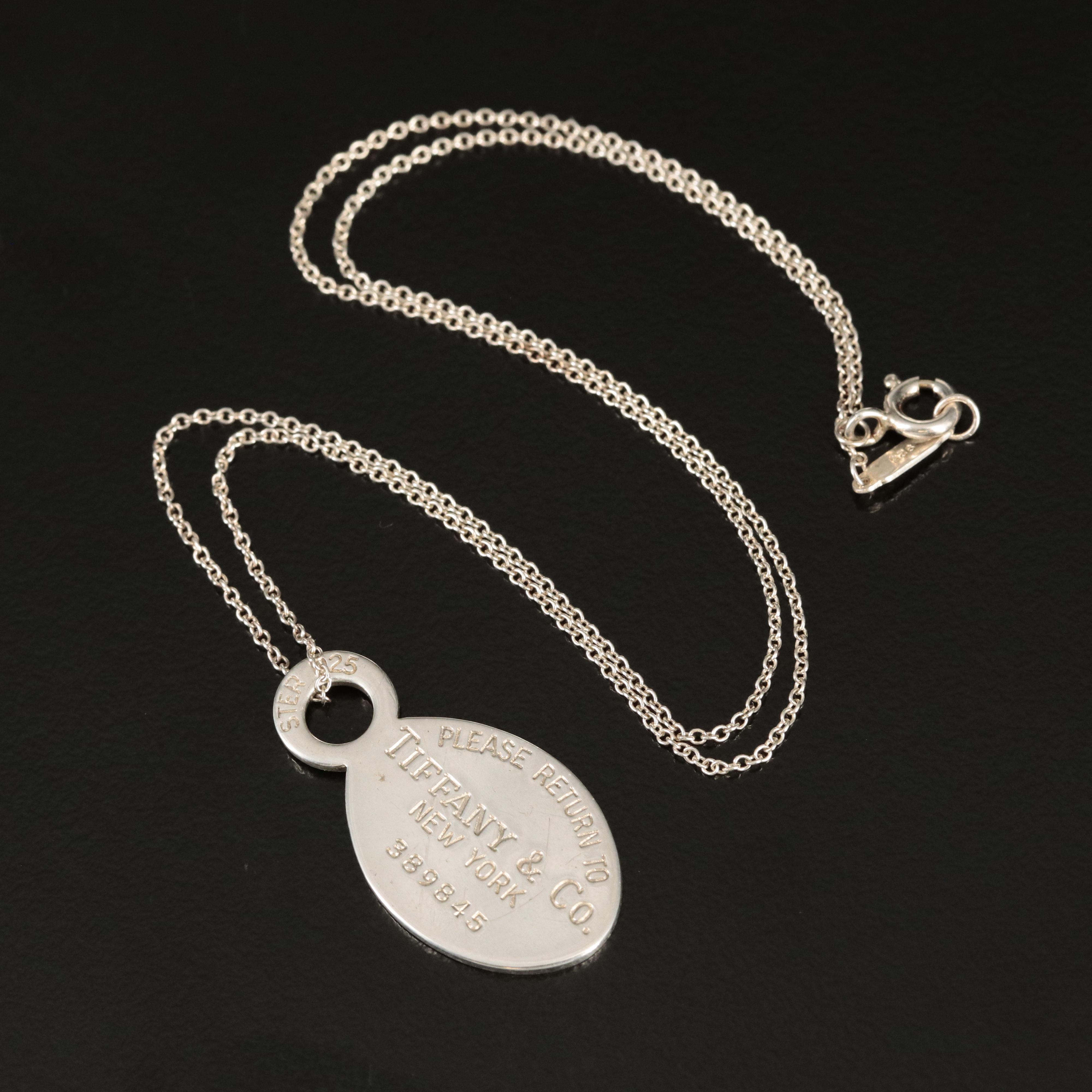 Tiffany & Co. "Return to Tiffany" Sterling Necklace