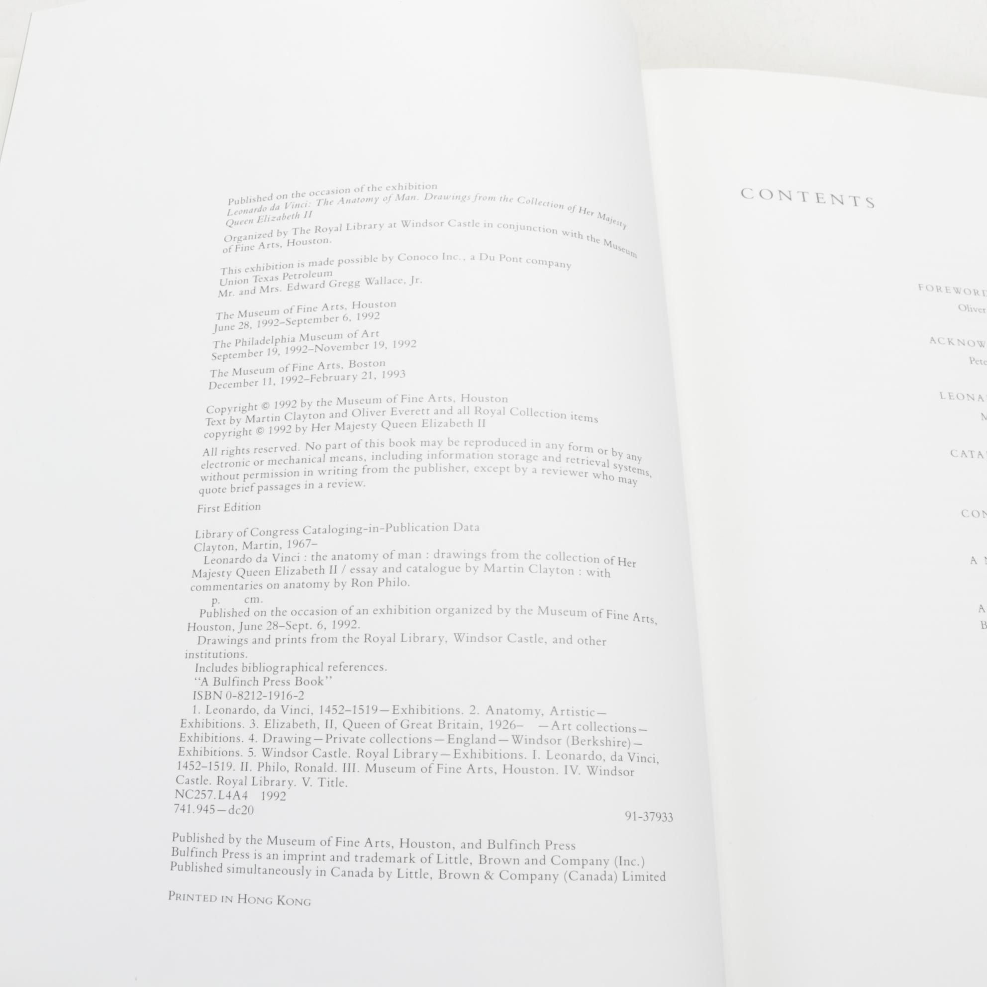 First Edition "Leonardo da Vinci" by Martin Clayton and More Art Books