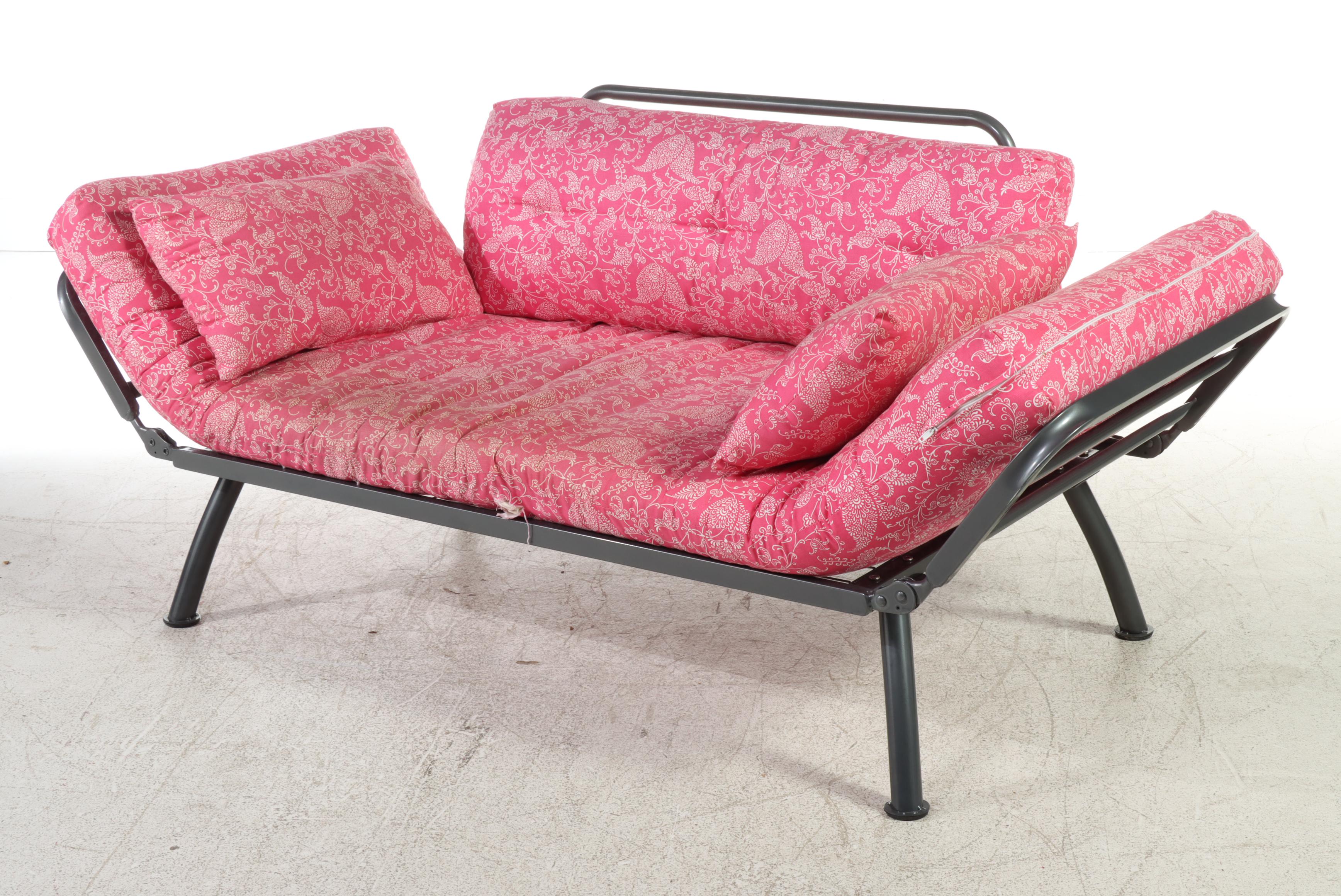 Folding Metal Settee and Daybed