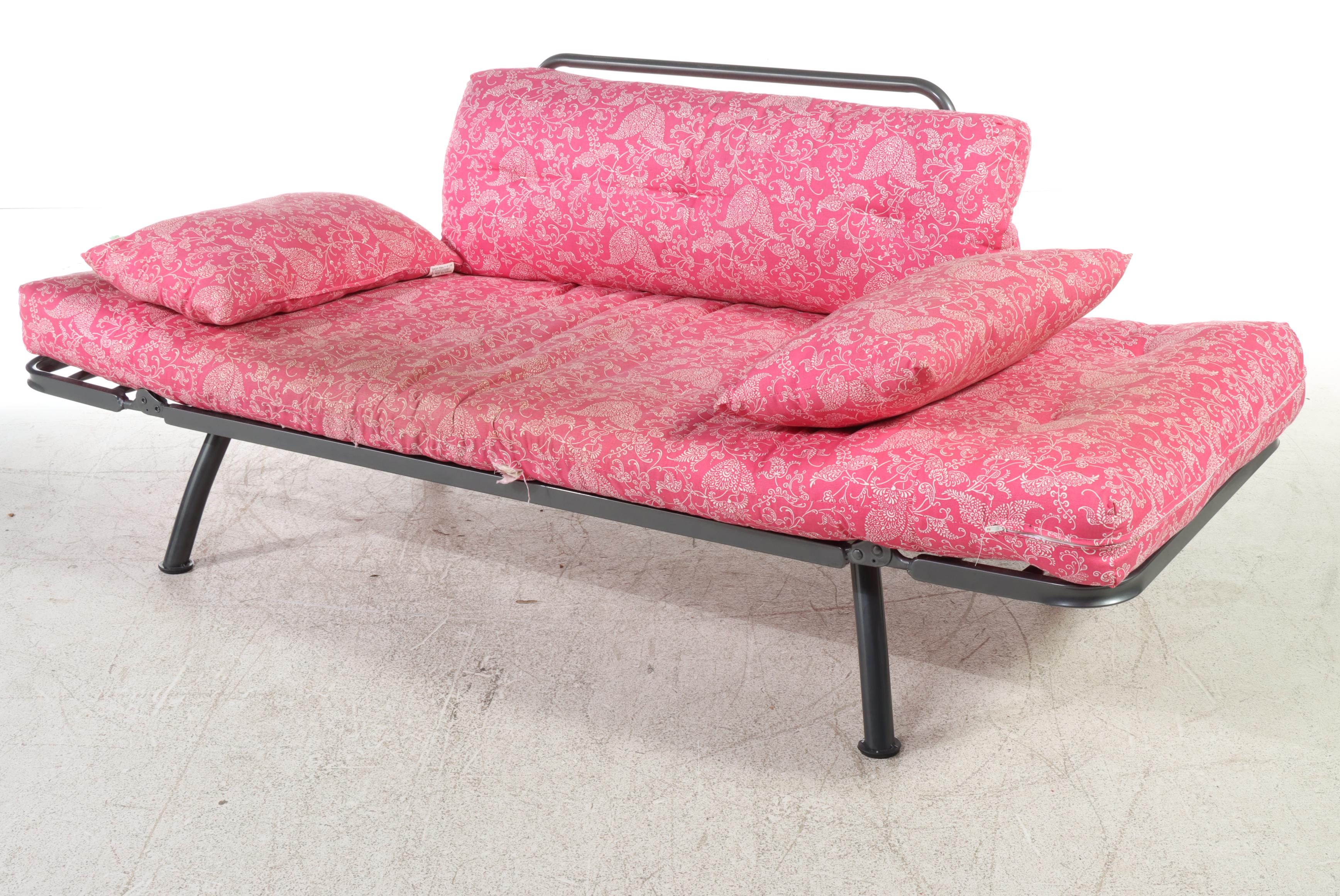 Folding Metal Settee and Daybed