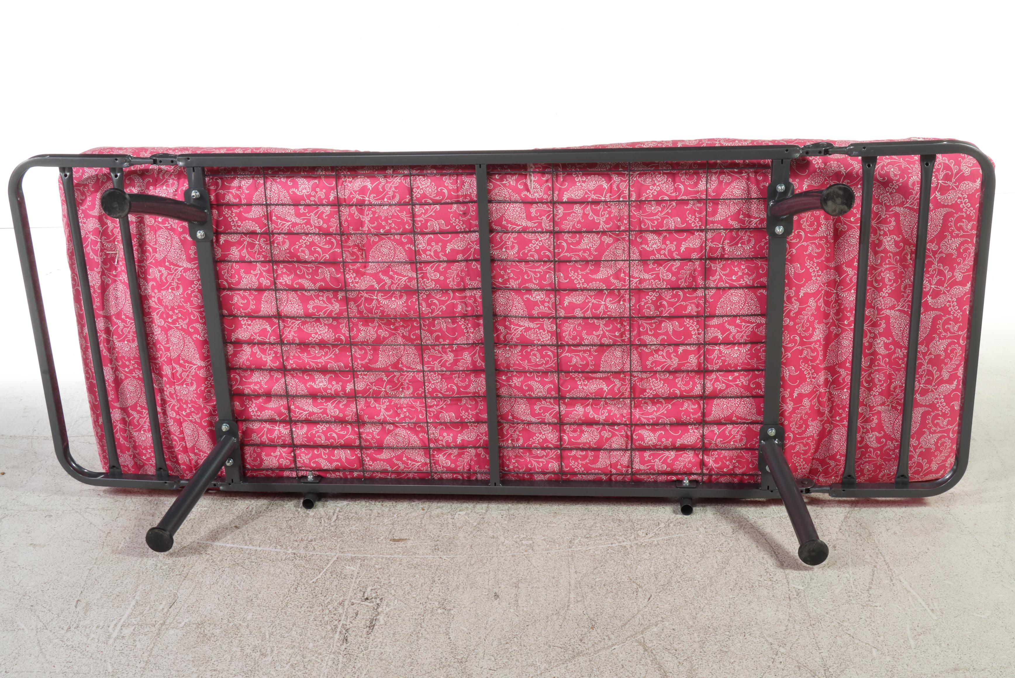 Folding Metal Settee and Daybed