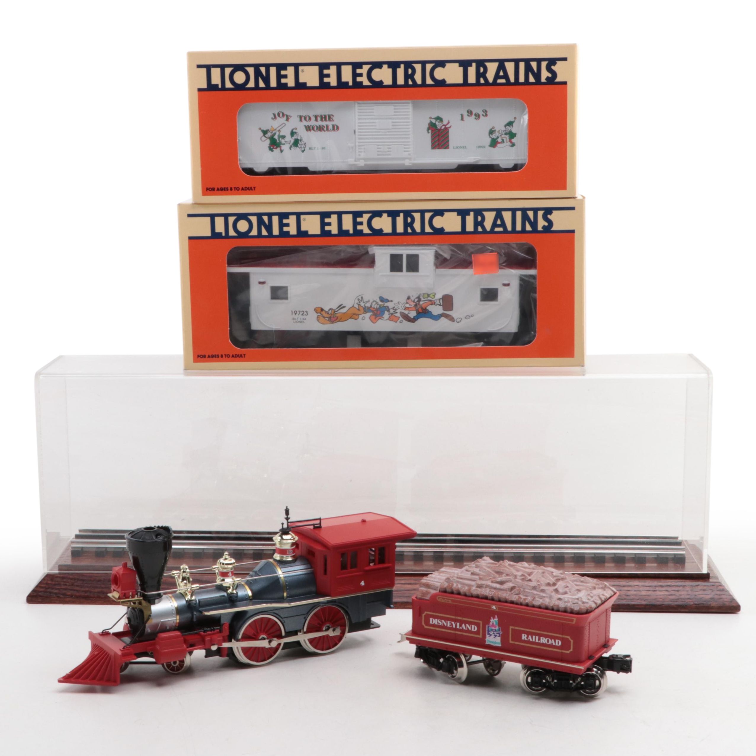 Lionel Disneyland 35th Anniversary Engine and Tender with Caboose and Boxcar