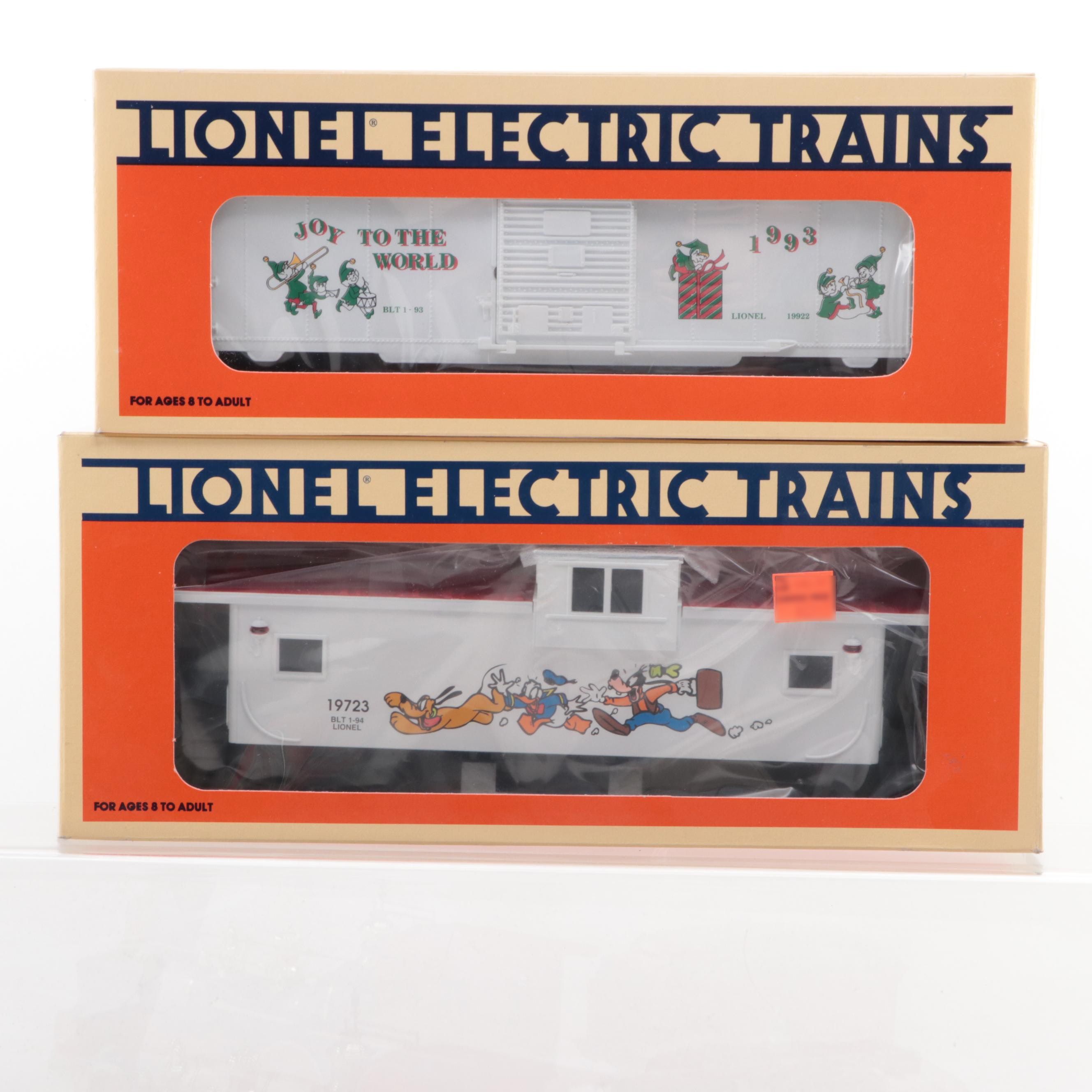 Lionel Disneyland 35th Anniversary Engine and Tender with Caboose and Boxcar