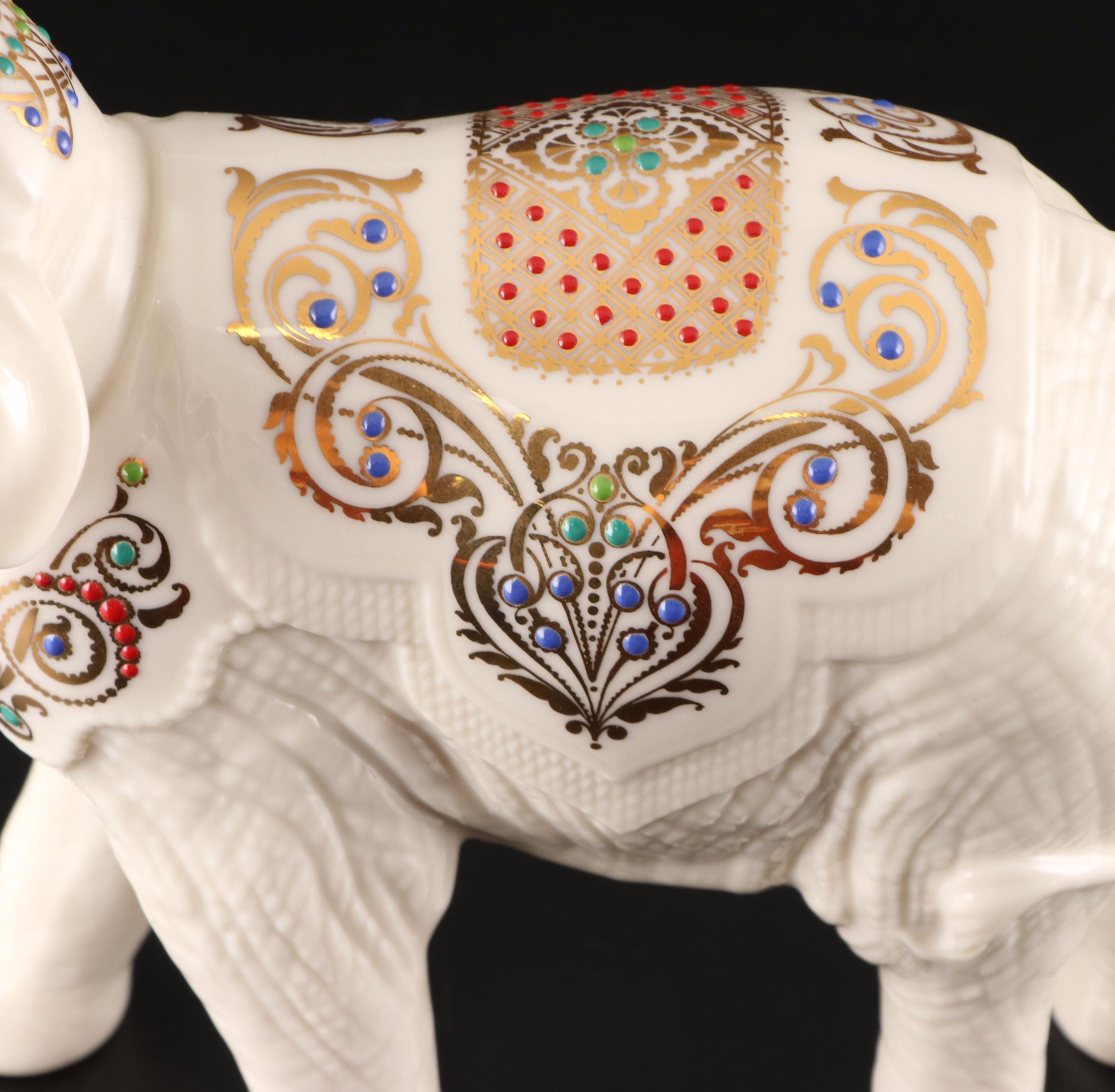 Lenox China Jewels Collection "Palace Elephant" Bone China Figurine, 1995