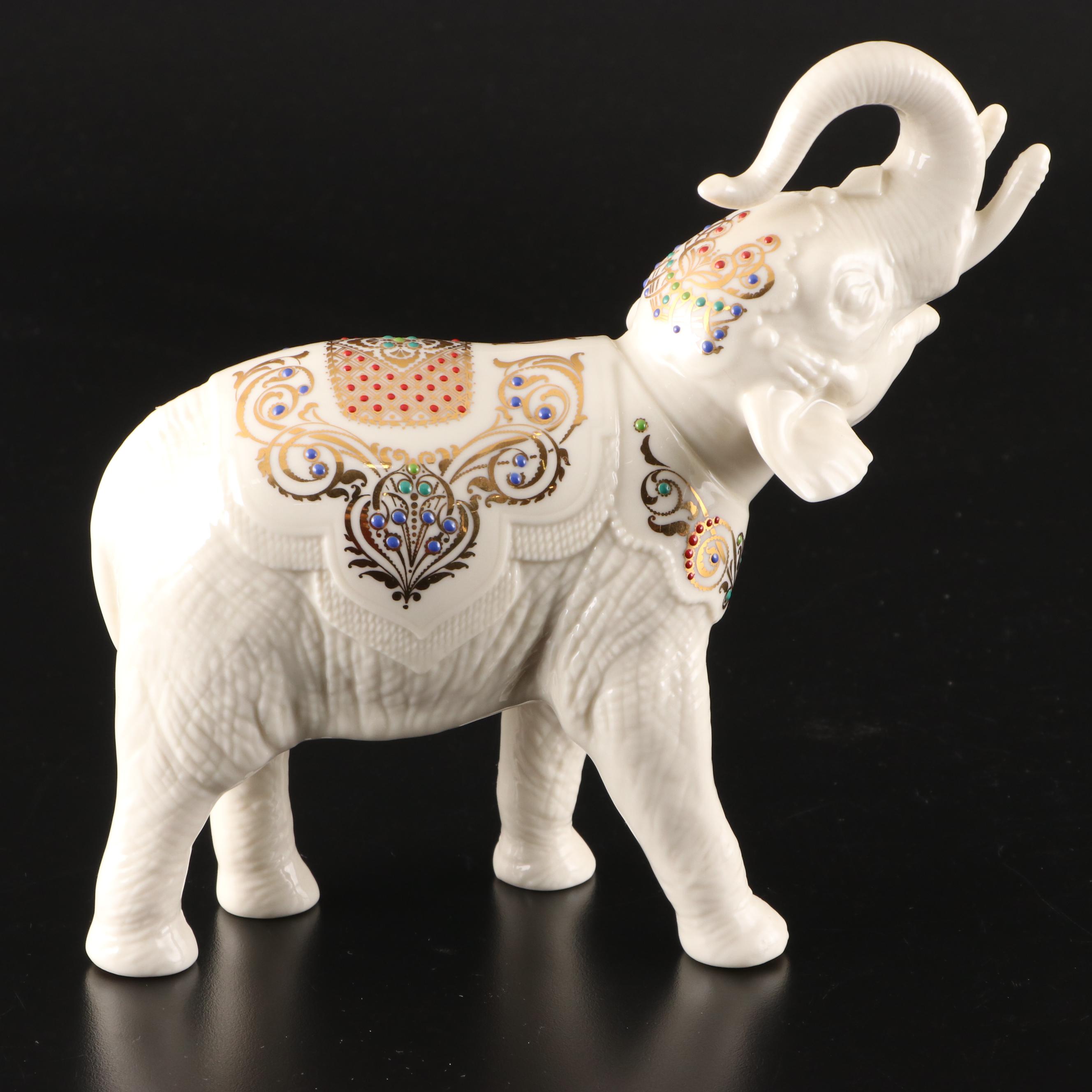 Lenox China Jewels Collection "Palace Elephant" Bone China Figurine, 1995