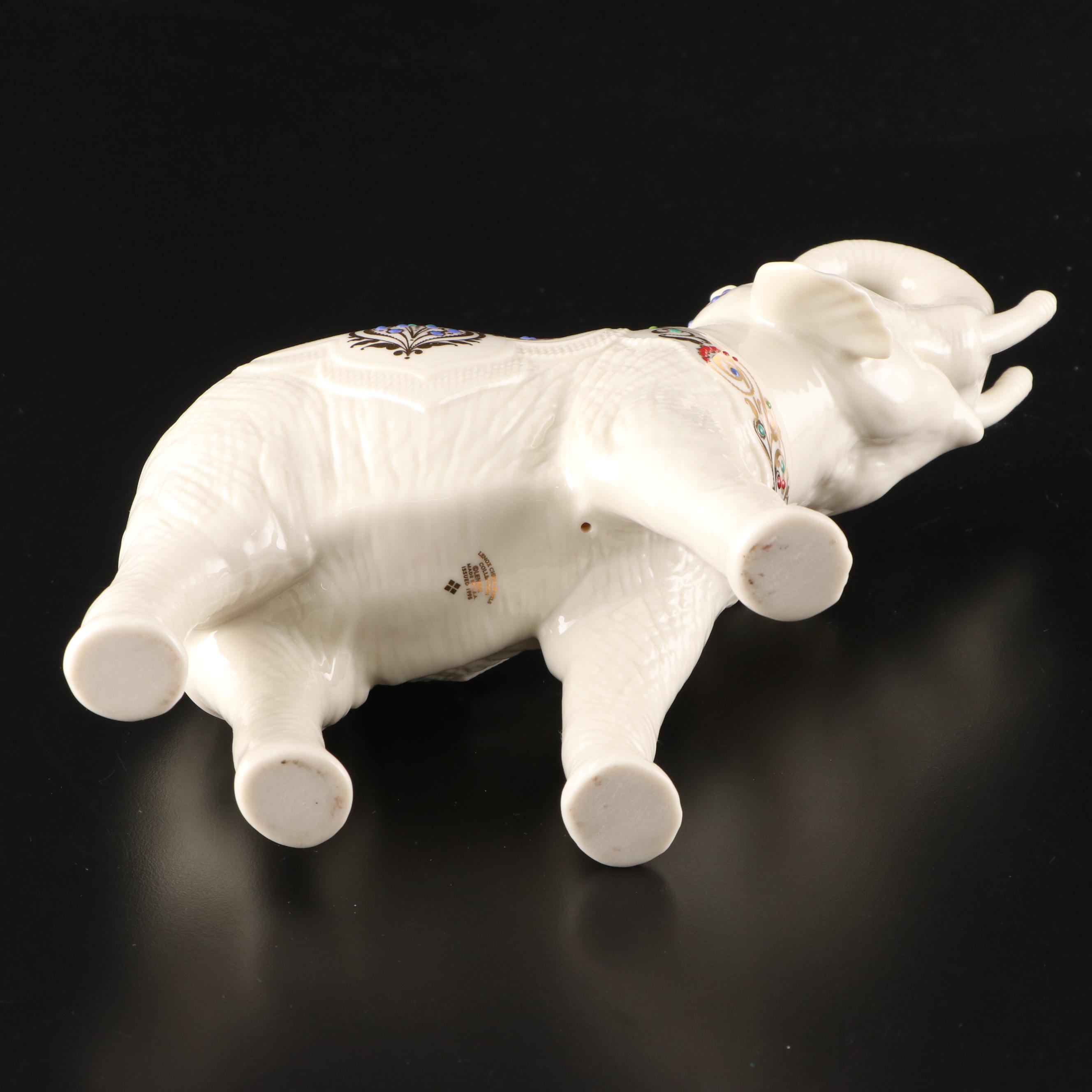 Lenox China Jewels Collection "Palace Elephant" Bone China Figurine, 1995