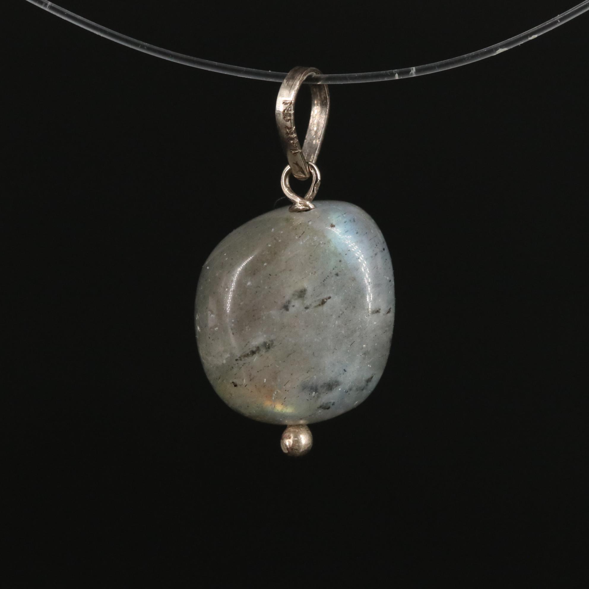 14K Labradorite Pendant