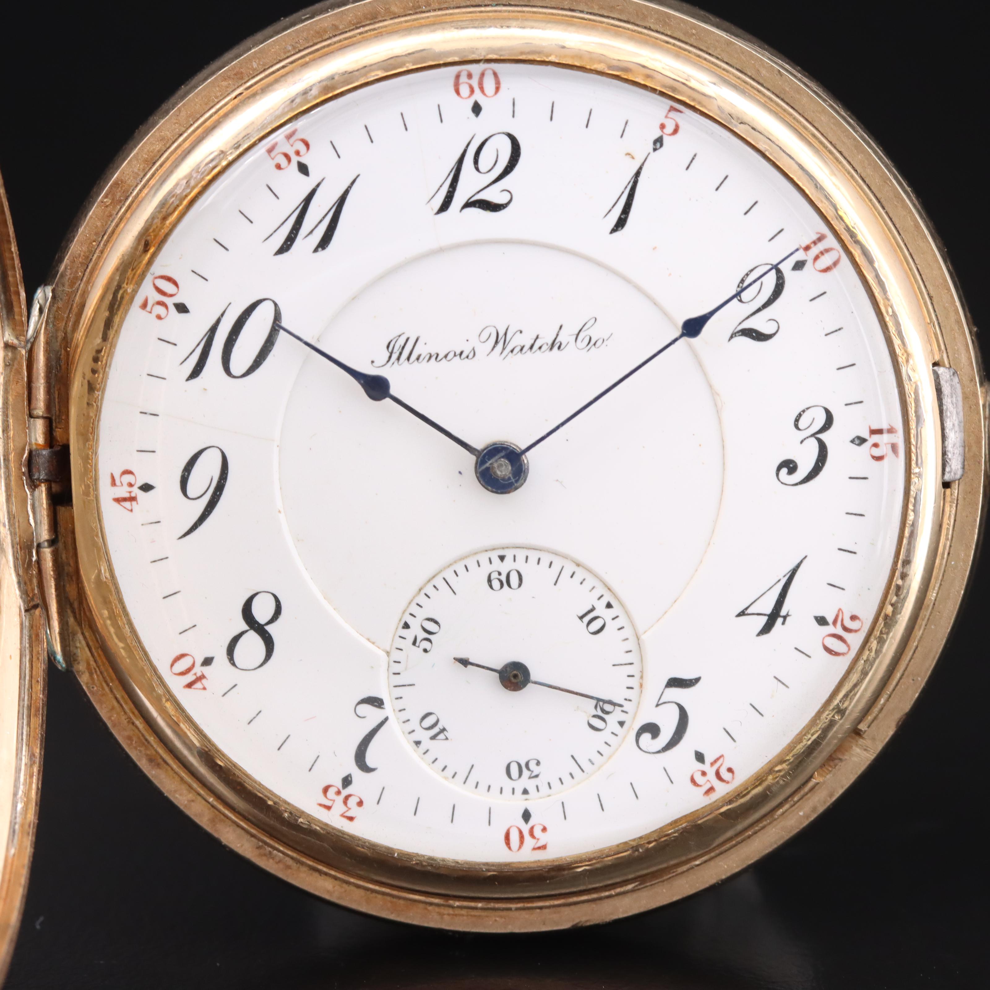 1910 Illinois Hunter Pocket Watch