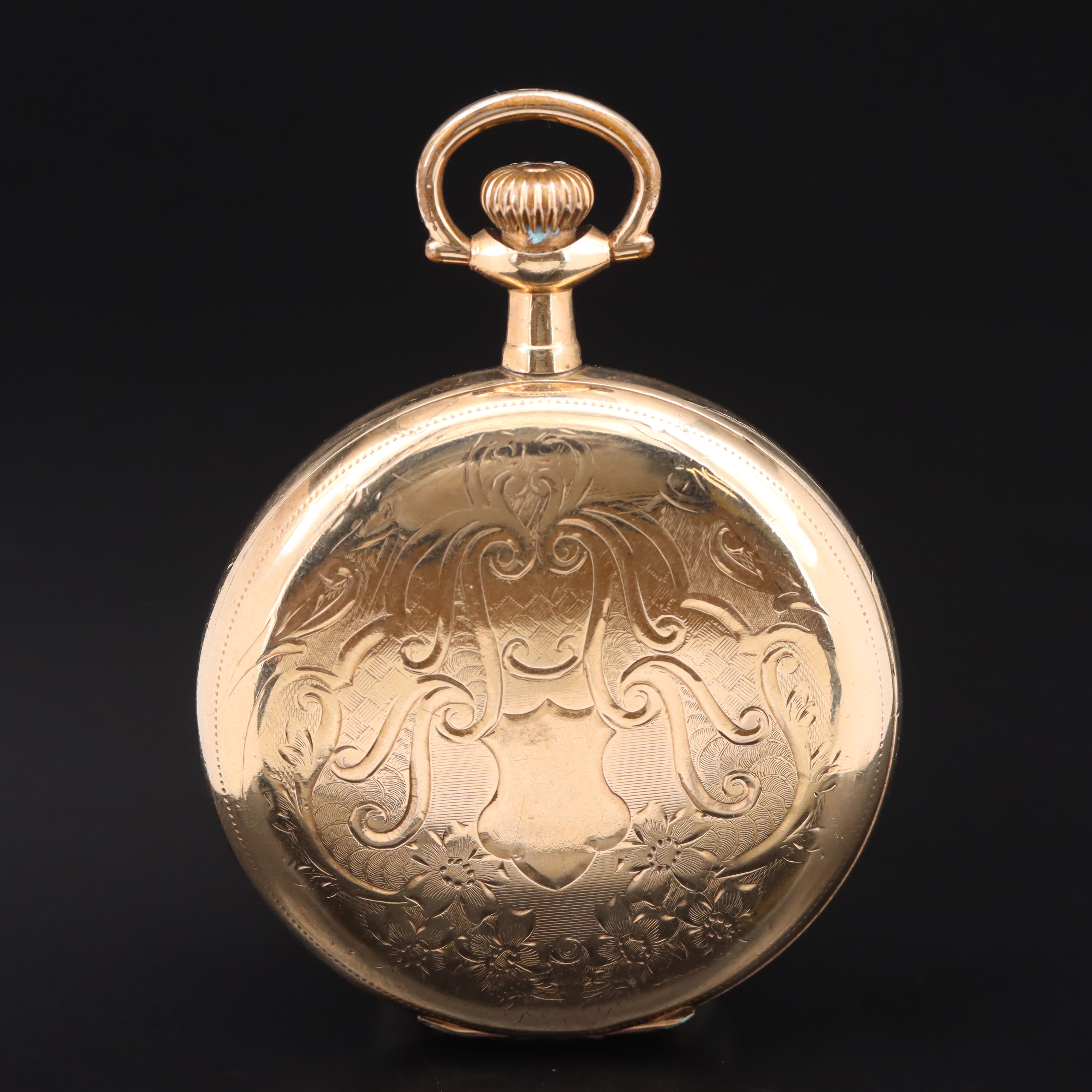 1910 Illinois Hunter Pocket Watch